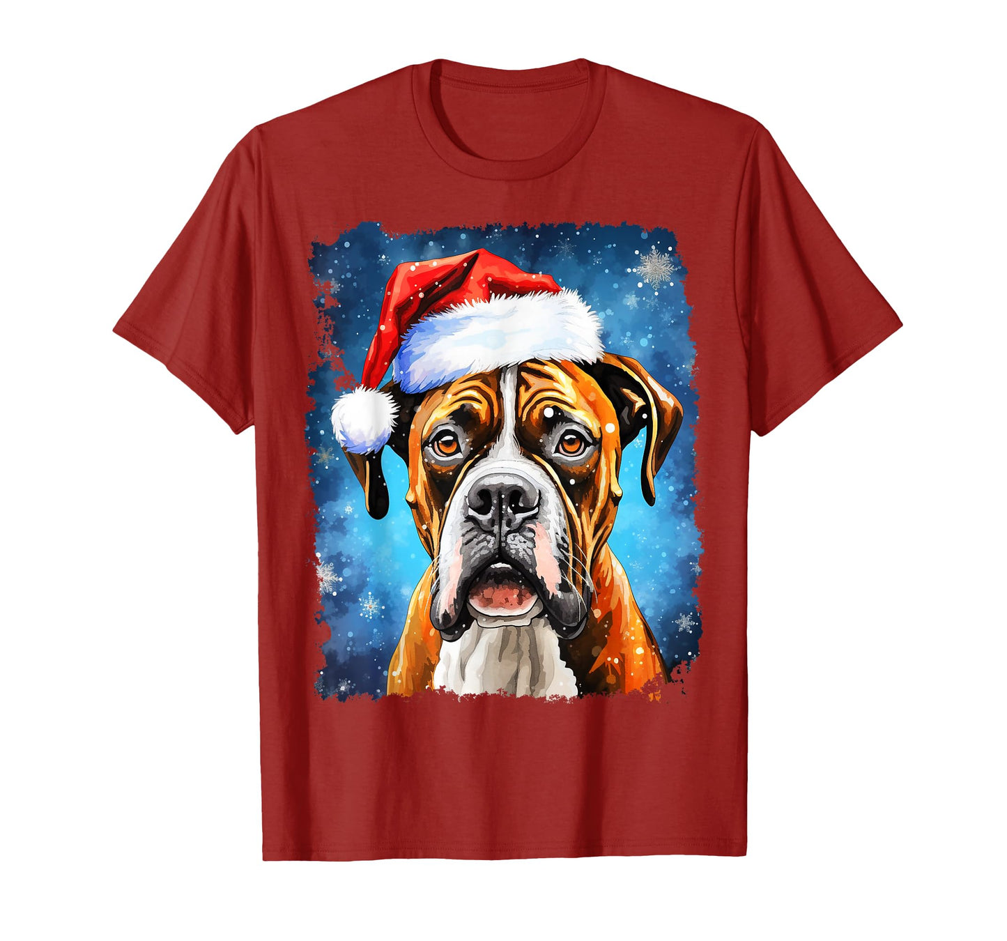 Pop Art Christmas Boxer Dog T-Shirt