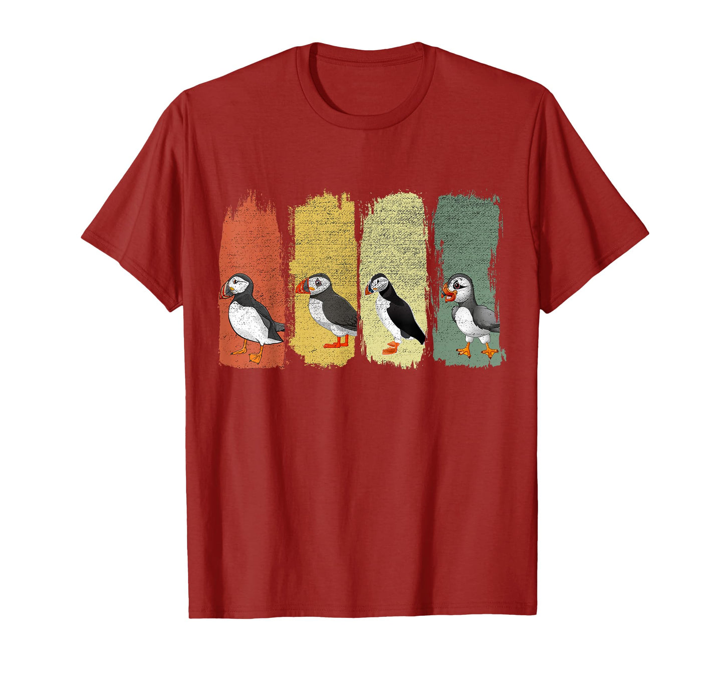 Retro Puffin Bird T-Shirt