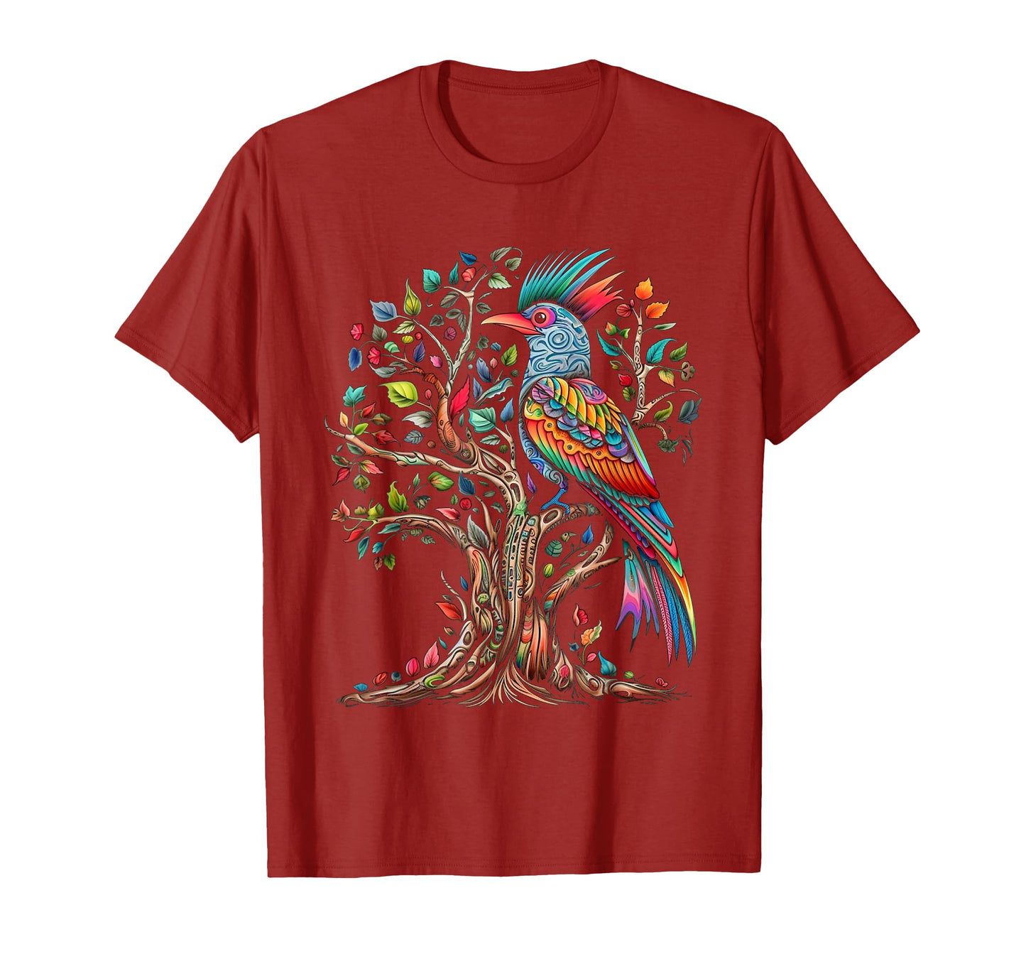 Bird Tree Art - Bird Motif Art Animal Bird T-Shirt