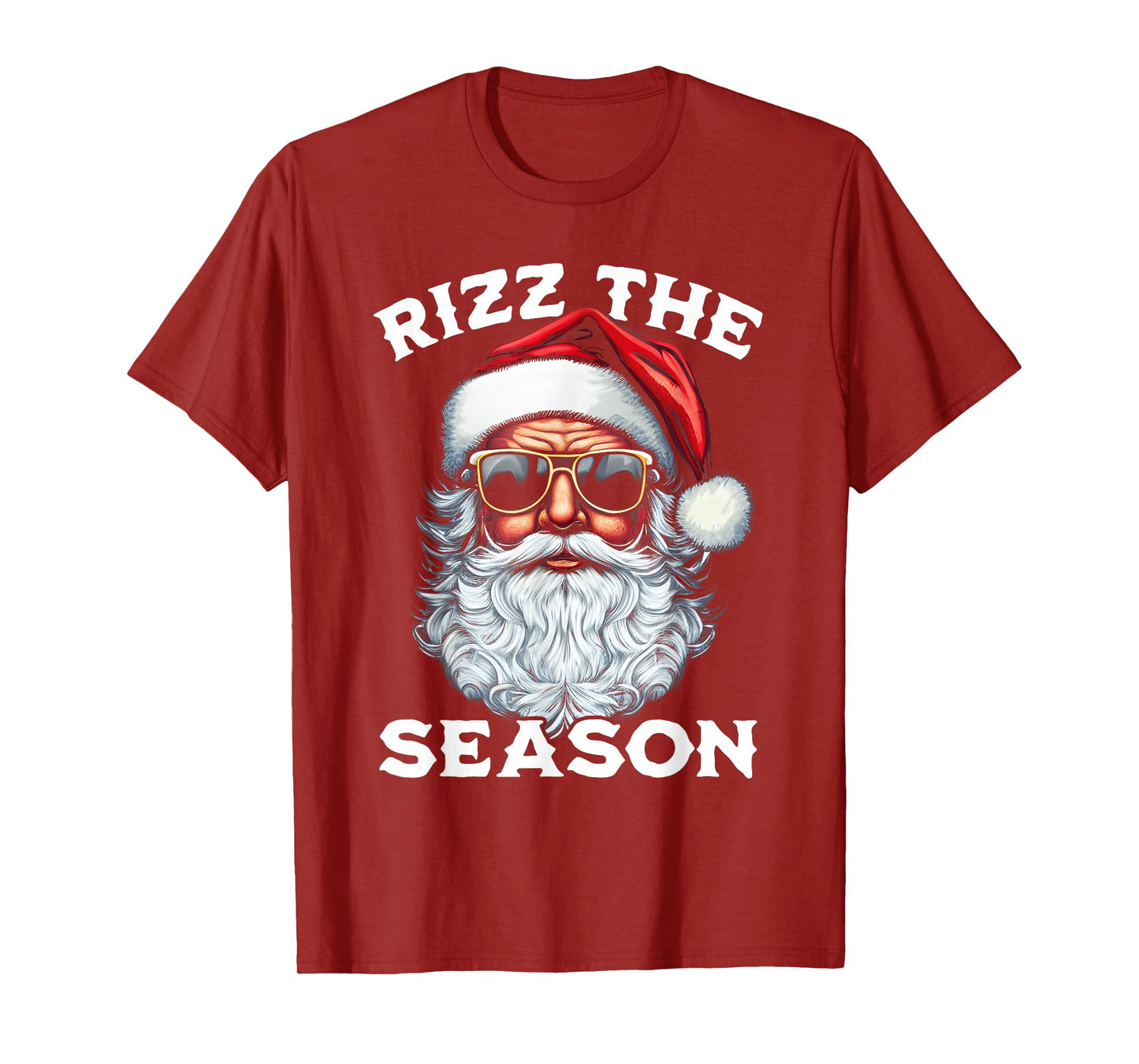 Rizz the Season Silly Christmas Funny Santa Men Teen Boys T-Shirt