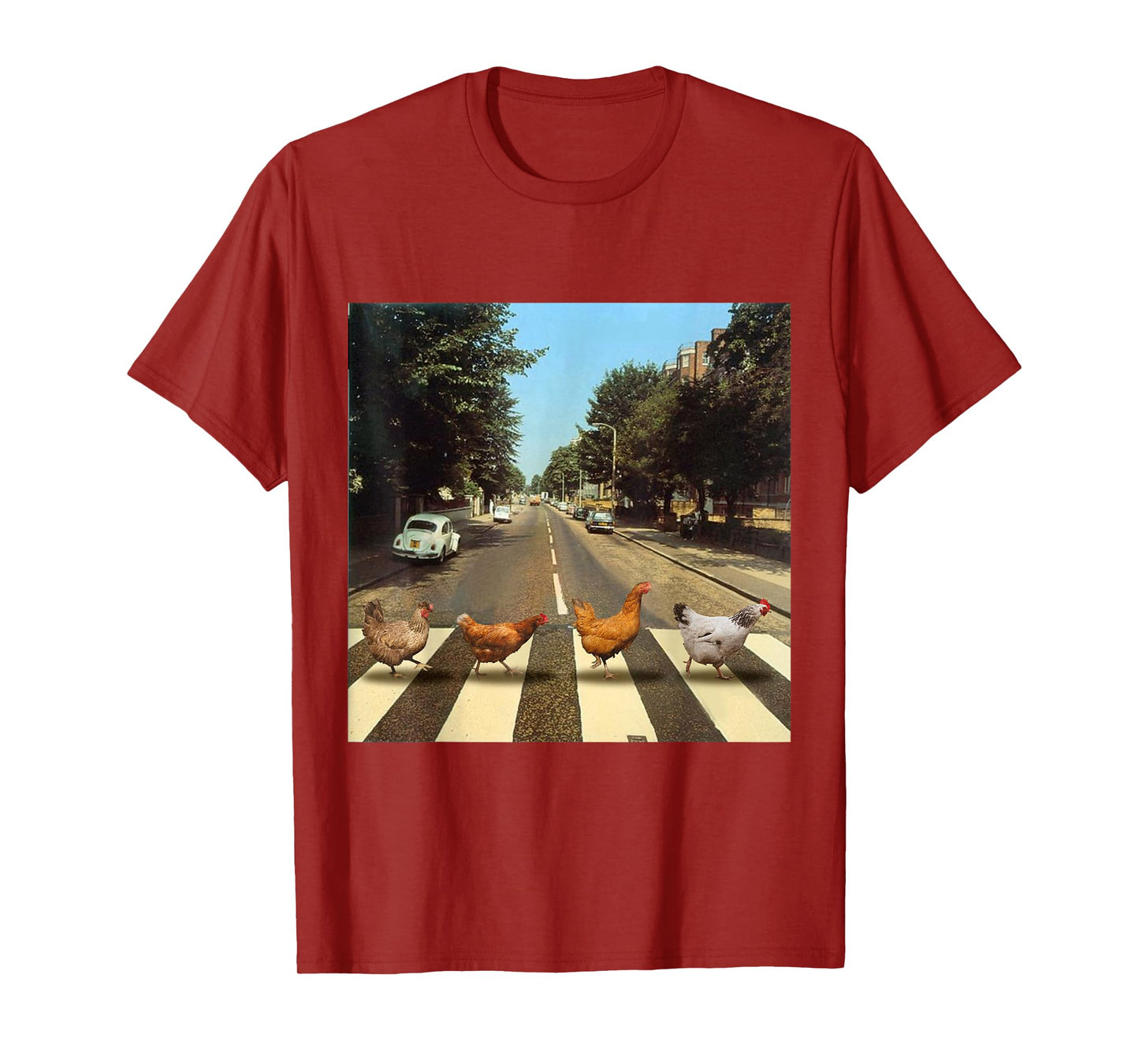 Chickens Crossing Road Parody Chicken Lover T-Shirt