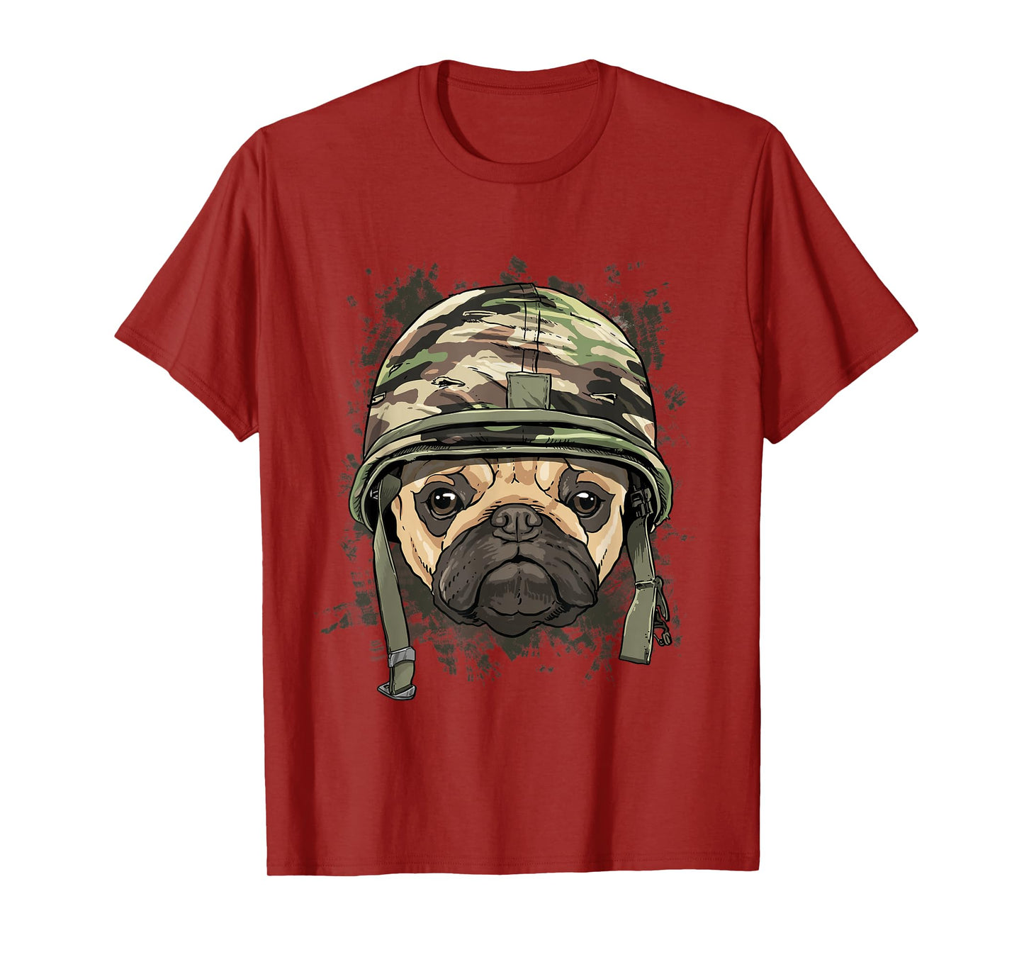 Pug Military Soldier Veterans Day Puppy Pet Pug Dog Lover T-Shirt