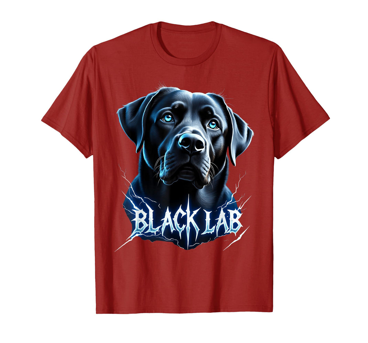 Funny Black Labrador Lover Design Heavy Metal Black Lab T-Shirt