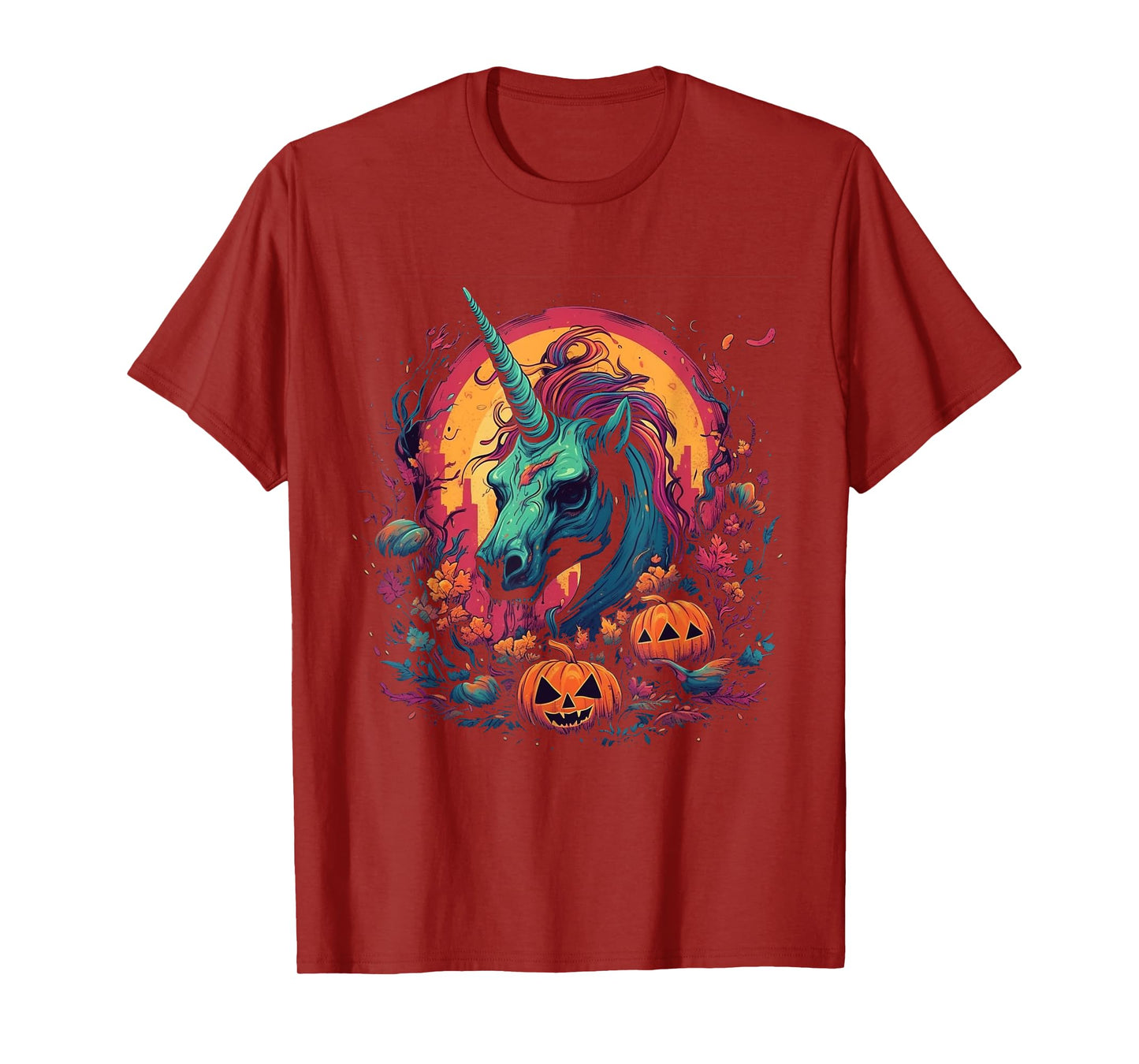 Zombie Unicorn Halloween Costume Magical Women Girls T-Shirt
