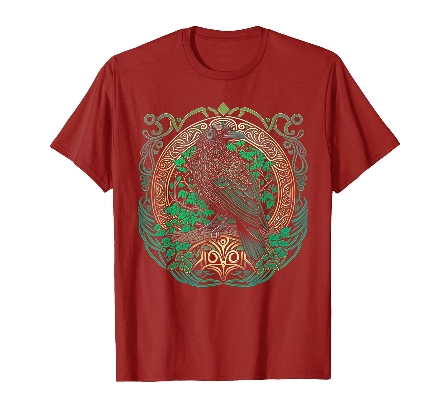 Raven St. Patrick's Day Viking Valhalla North Myths T-Shirt