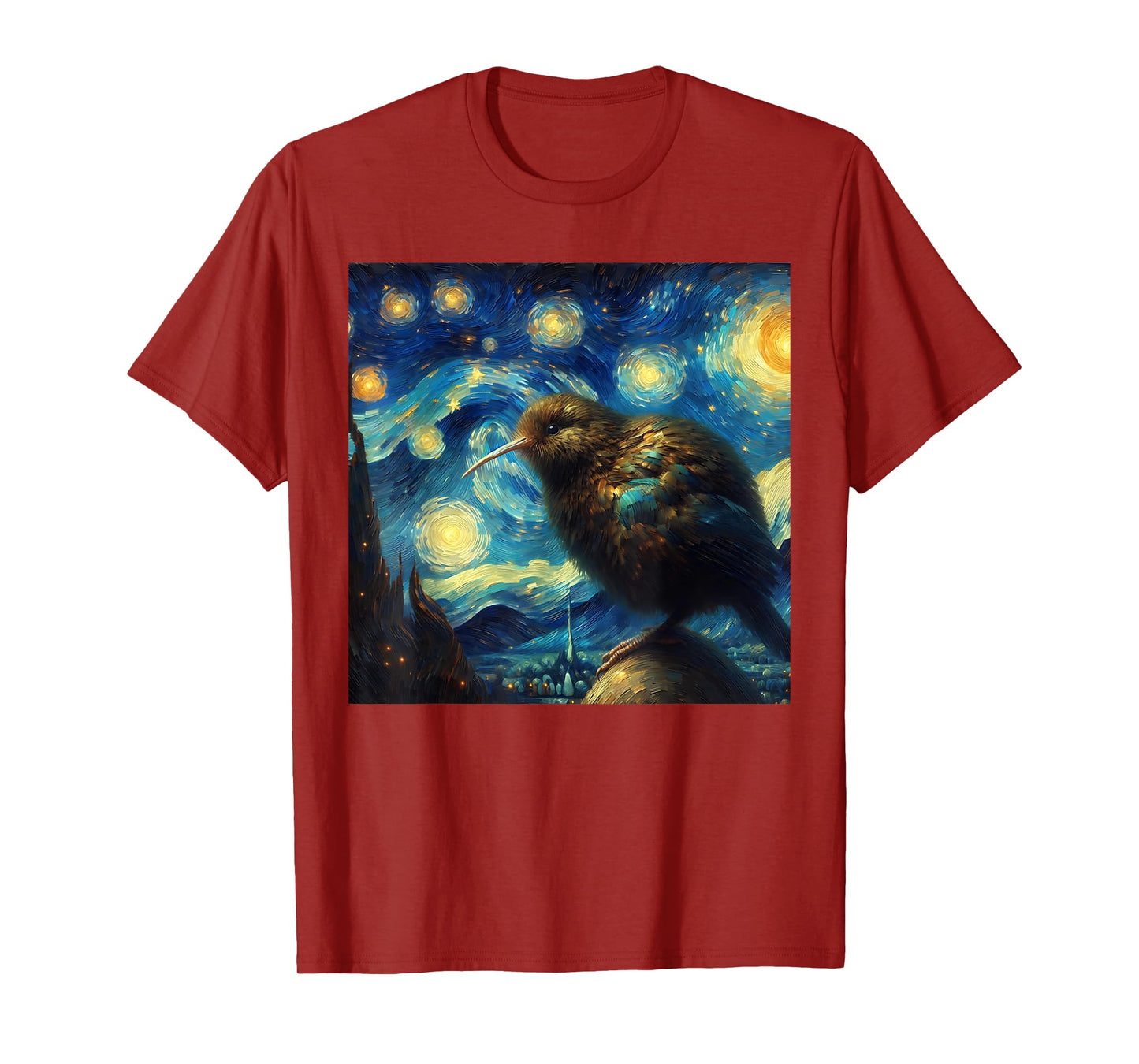 Kiwi Bird Starry Night Kiwi Bird T-Shirt