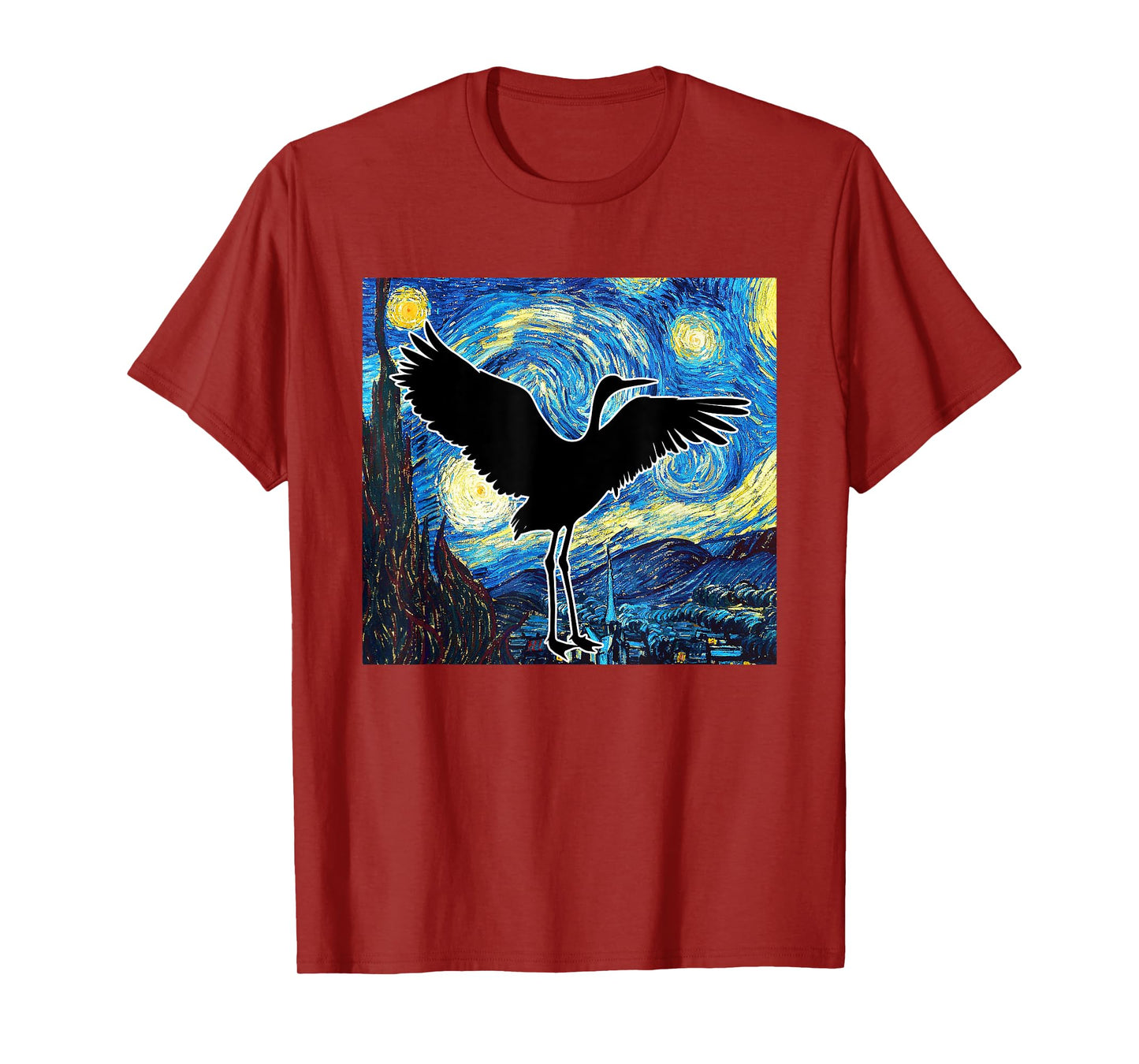 Sandhill Crane Design - Birders Heartbeat Bird Lover T-Shirt