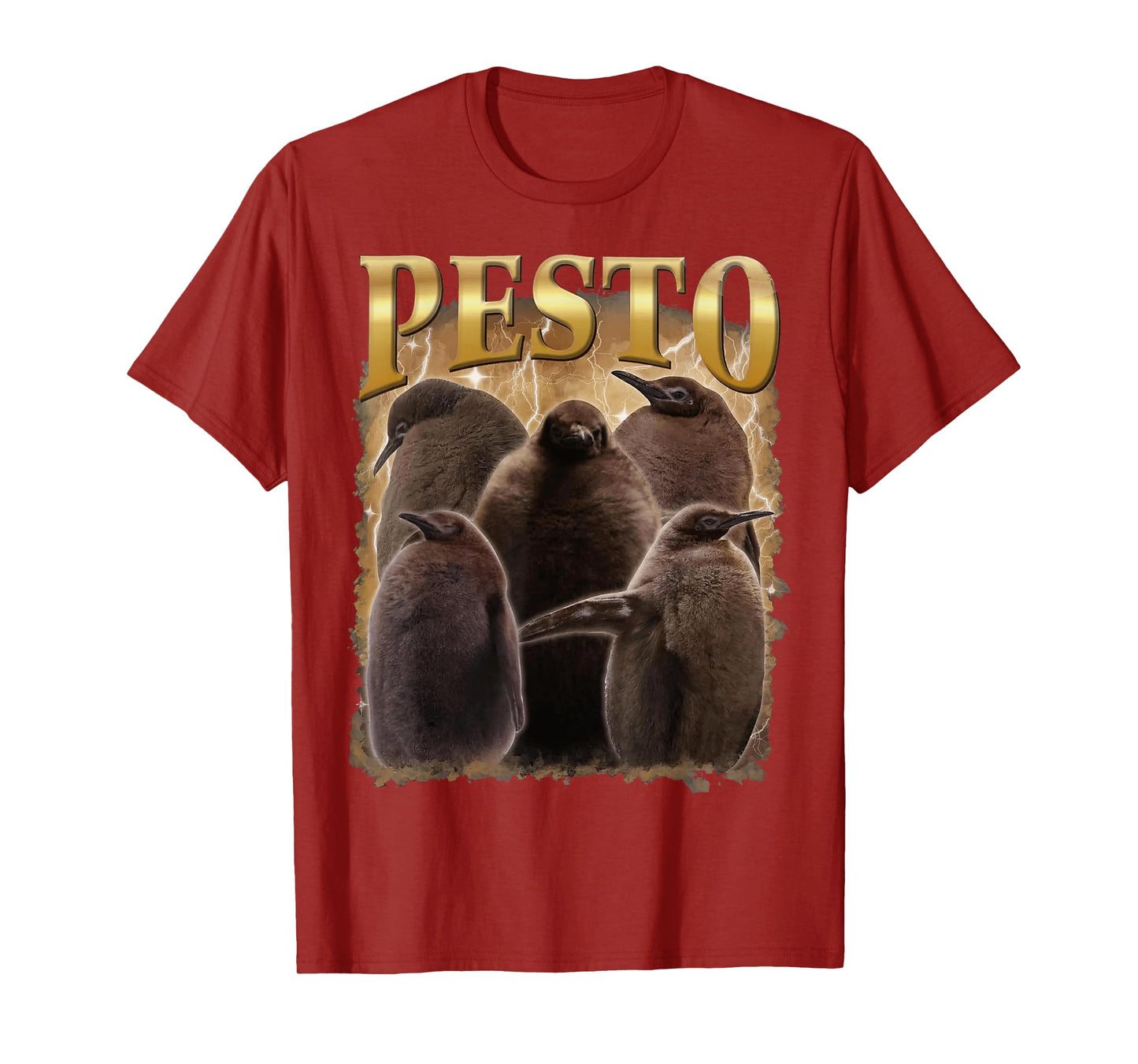 Cute Pesto The Penguin, Pesto Bootleg Black Crew Neck Short Sleeve Classic Fit T-Shirt, Small, Unisex-Kids