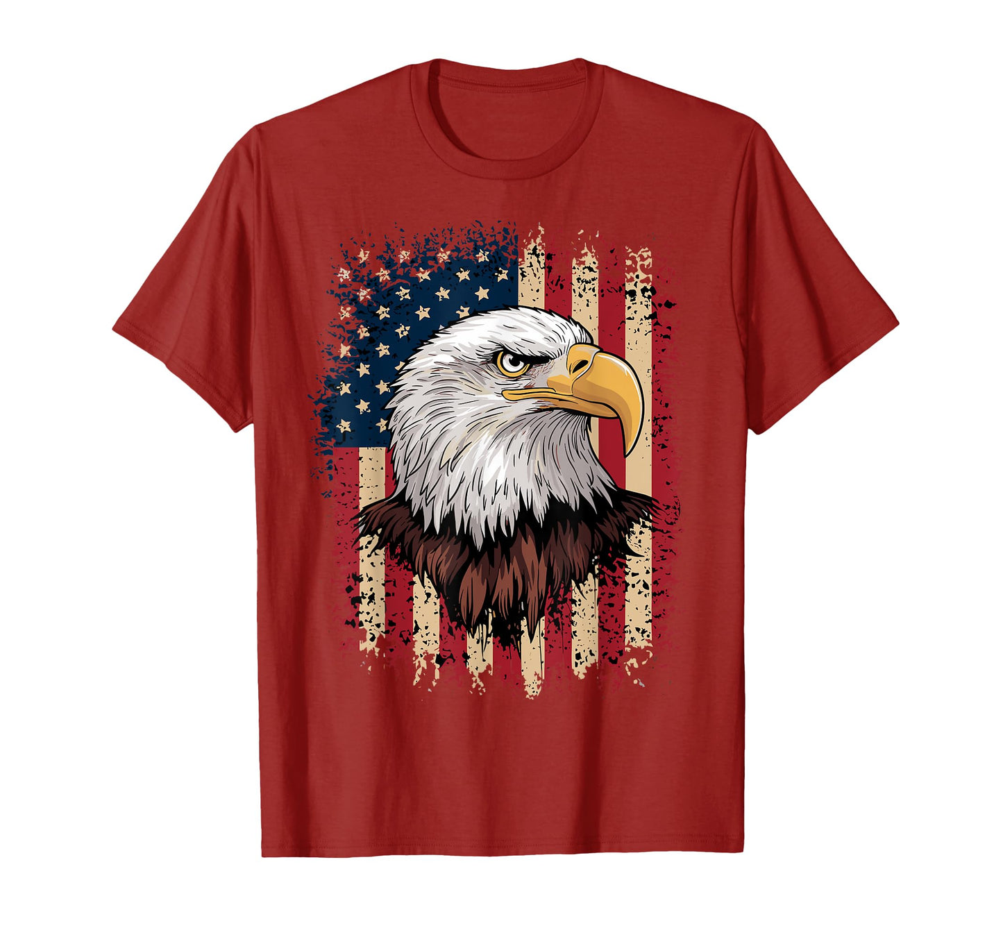 American Flag Bald Eagle Patriotic T-Shirt