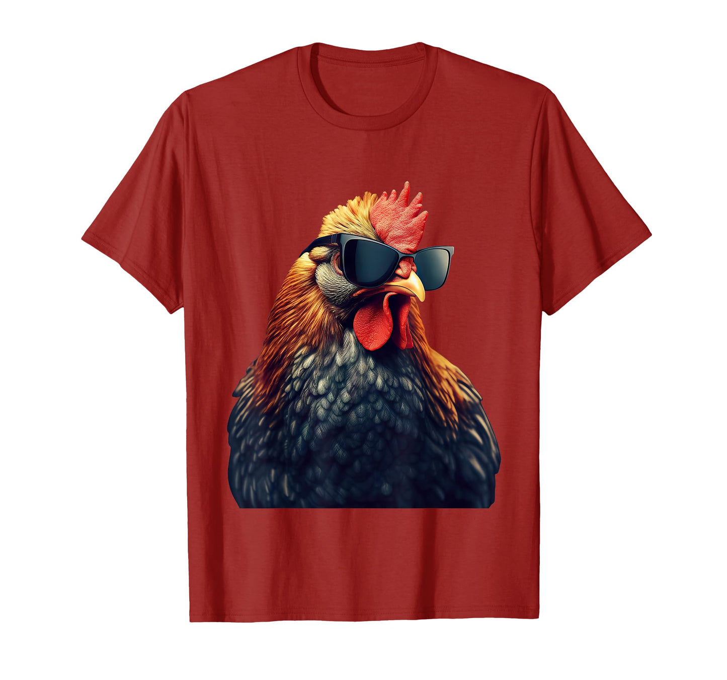 Retro Vintage Chicken Cool Rooster Wearing Sunglasses T-Shirt
