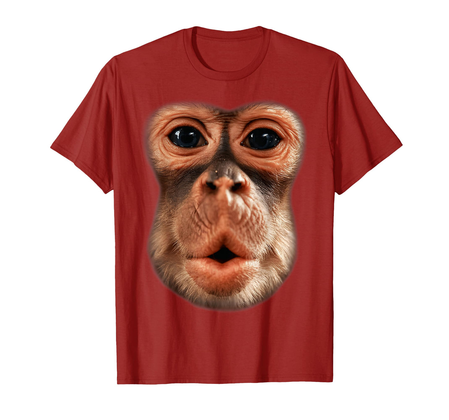 Funny Monkey Face Breath Men Boy Kid Halloween Costume T-Shirt