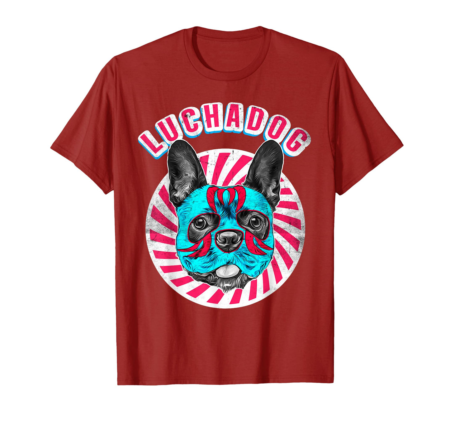 Luchadog Mexican Wrestling - Lucha Luchador Dog Wears Mask T-Shirt