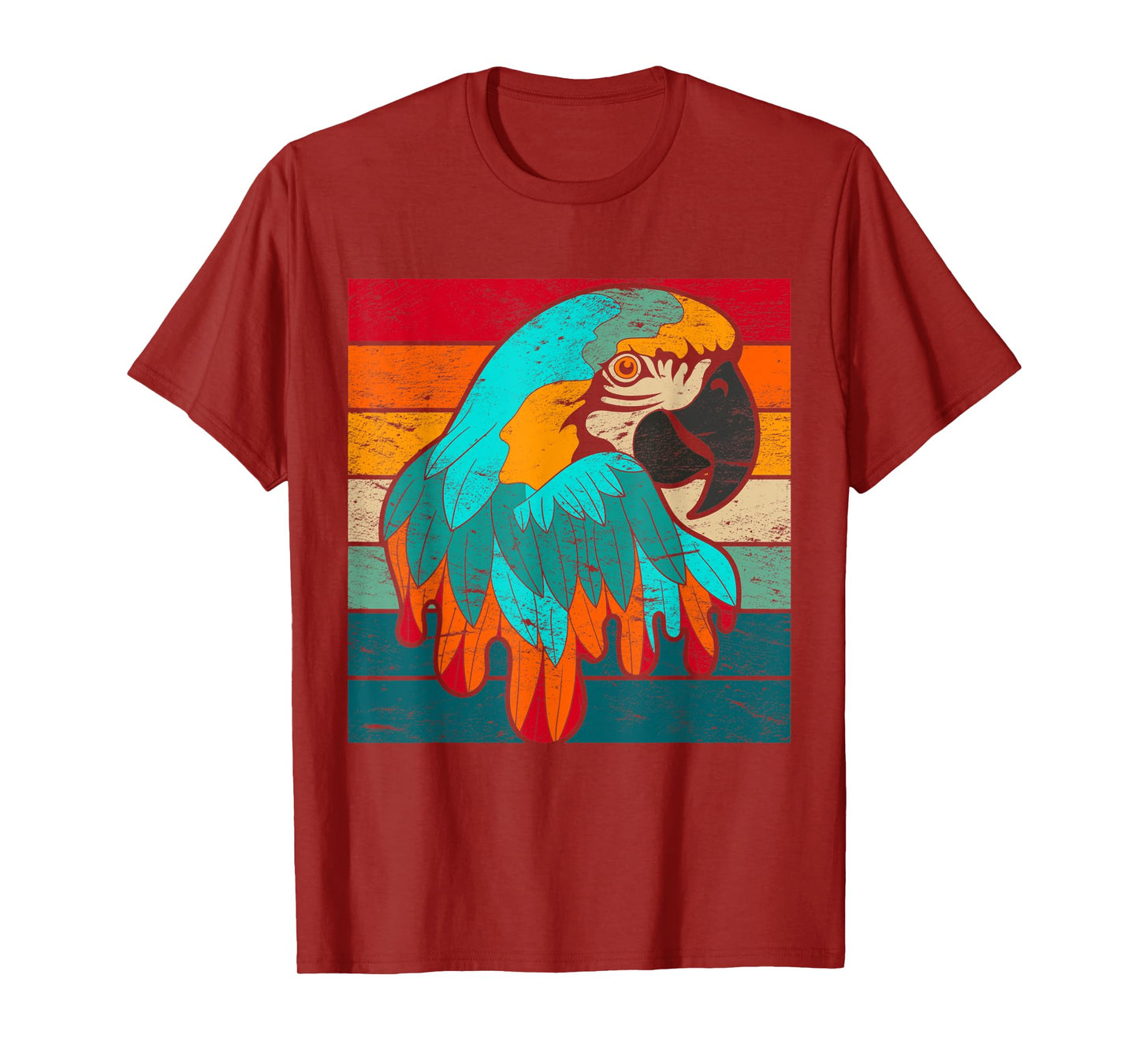 Retro Macaw Parrot T-Shirt
