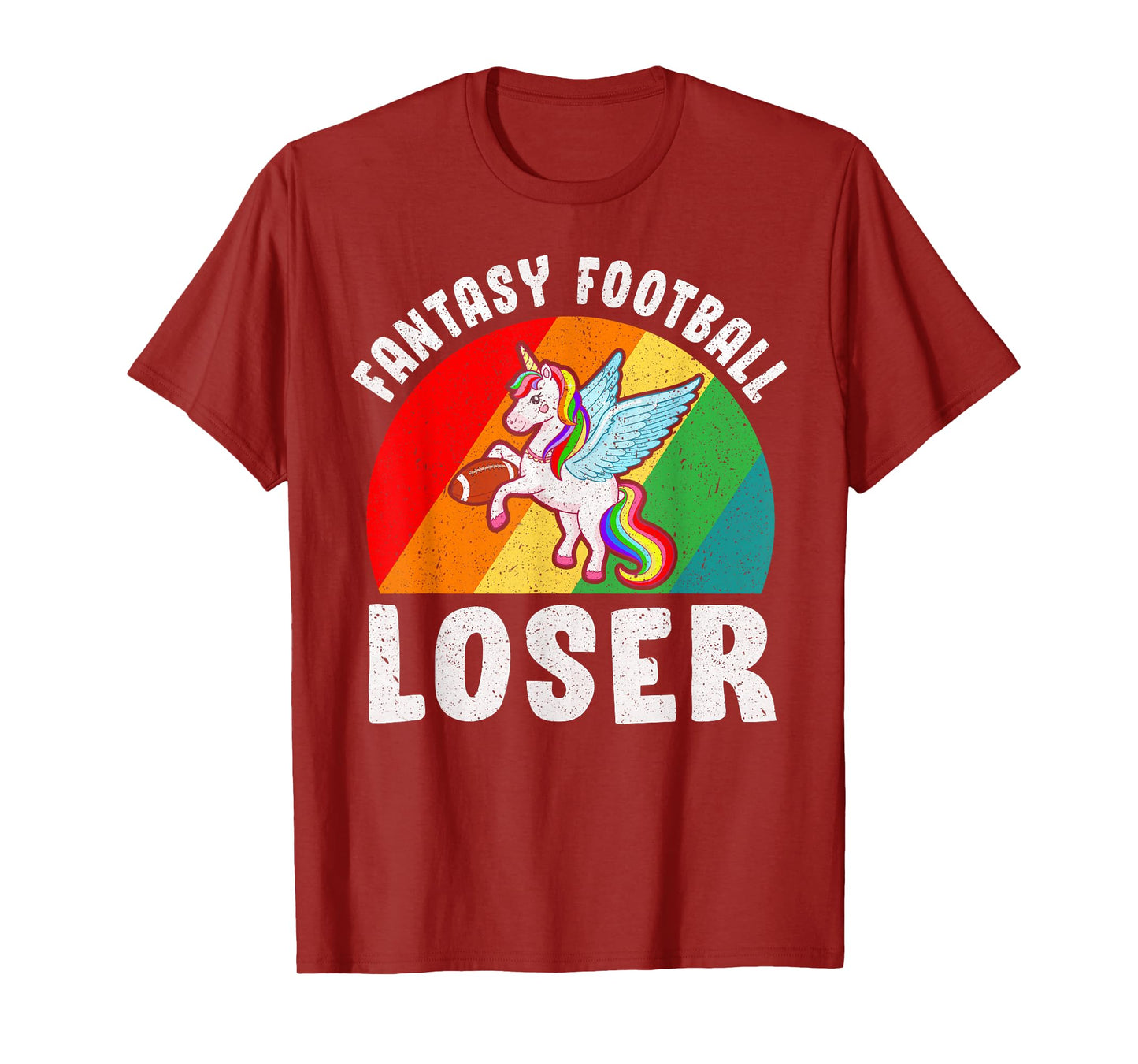 I Suck At Fantasy Football Loser Unicorn Draft Party T-Shirt