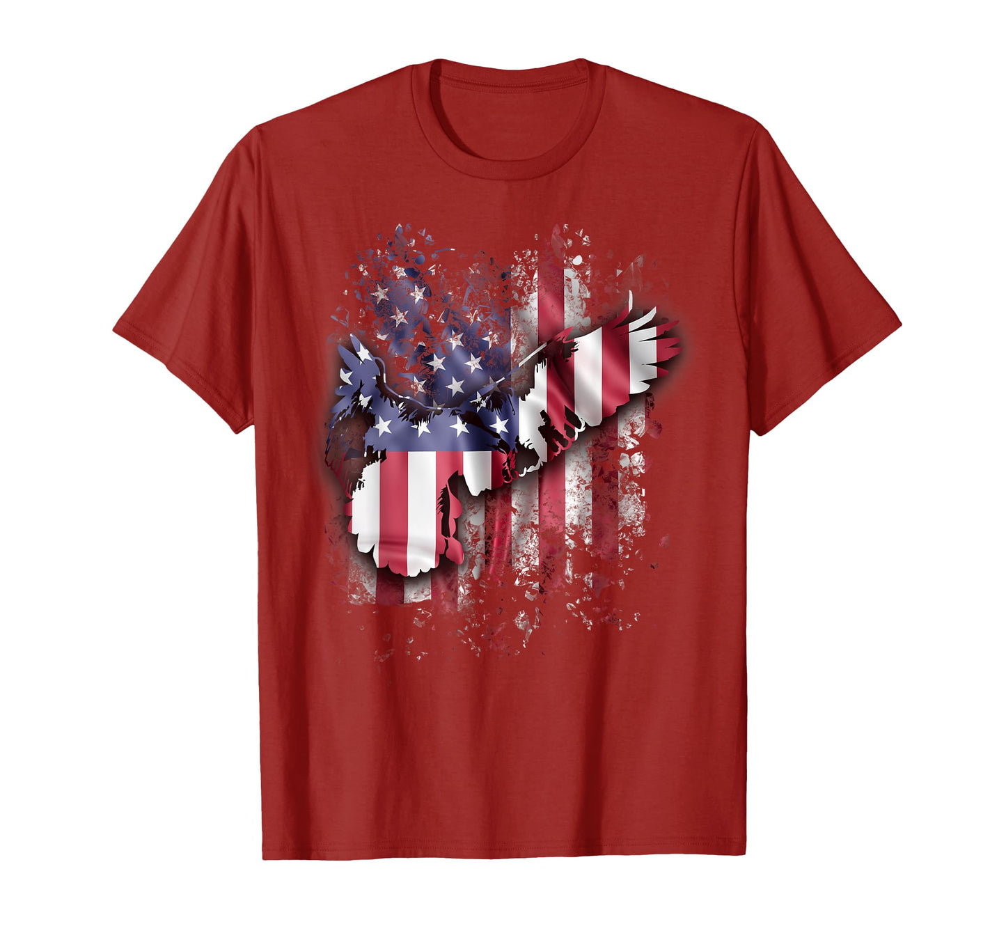 Eagle And American Flag Gorgeous Vintage 4th July T-Shirt