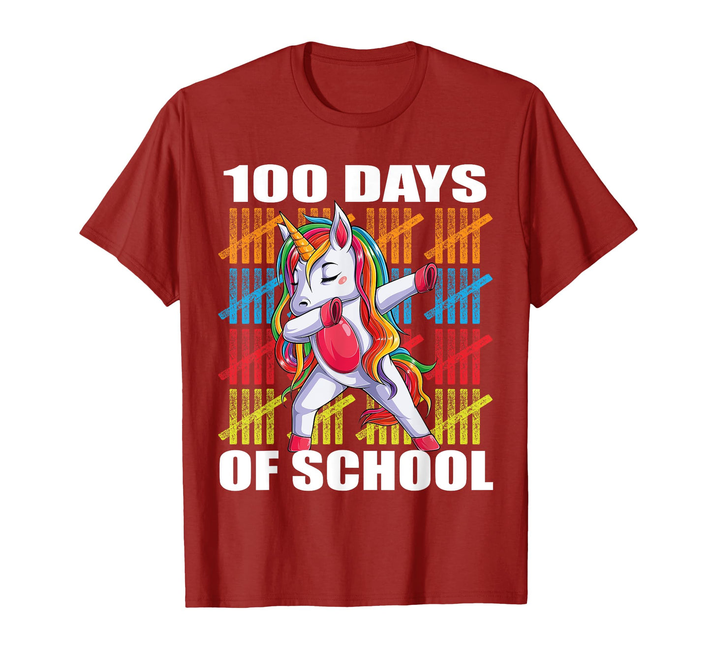 Happy 100th Day of School Unicorn Kids Teachers 100 Days T-Shirt