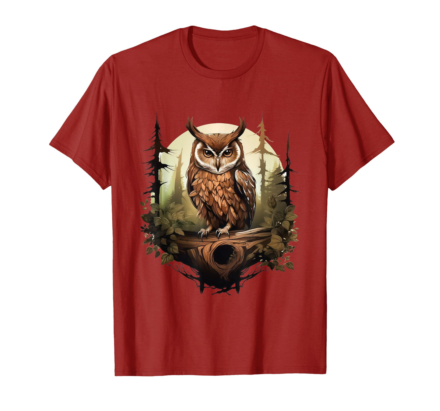 Owl Forest Graphic Women Men Girls Boys T-Shirt