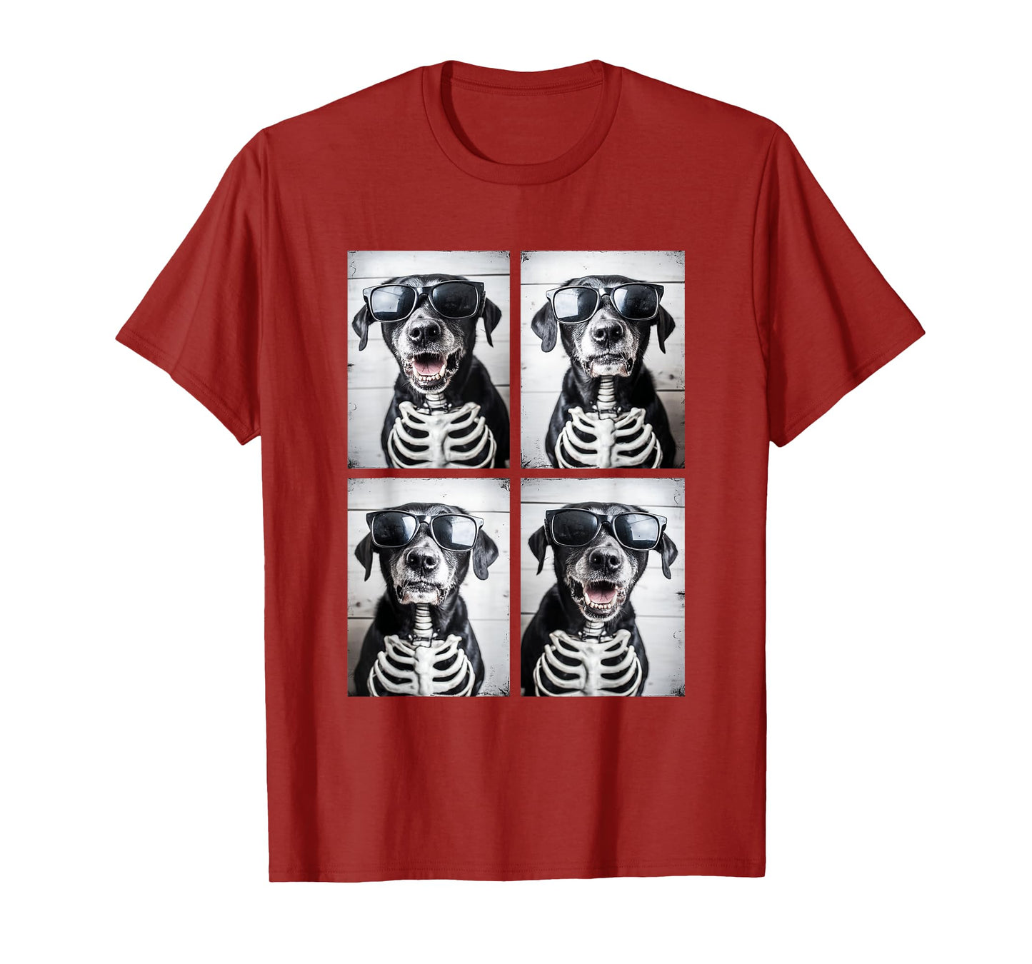 Labradors with Sunglasses Skeleton Costume Halloween Dogs T-Shirt