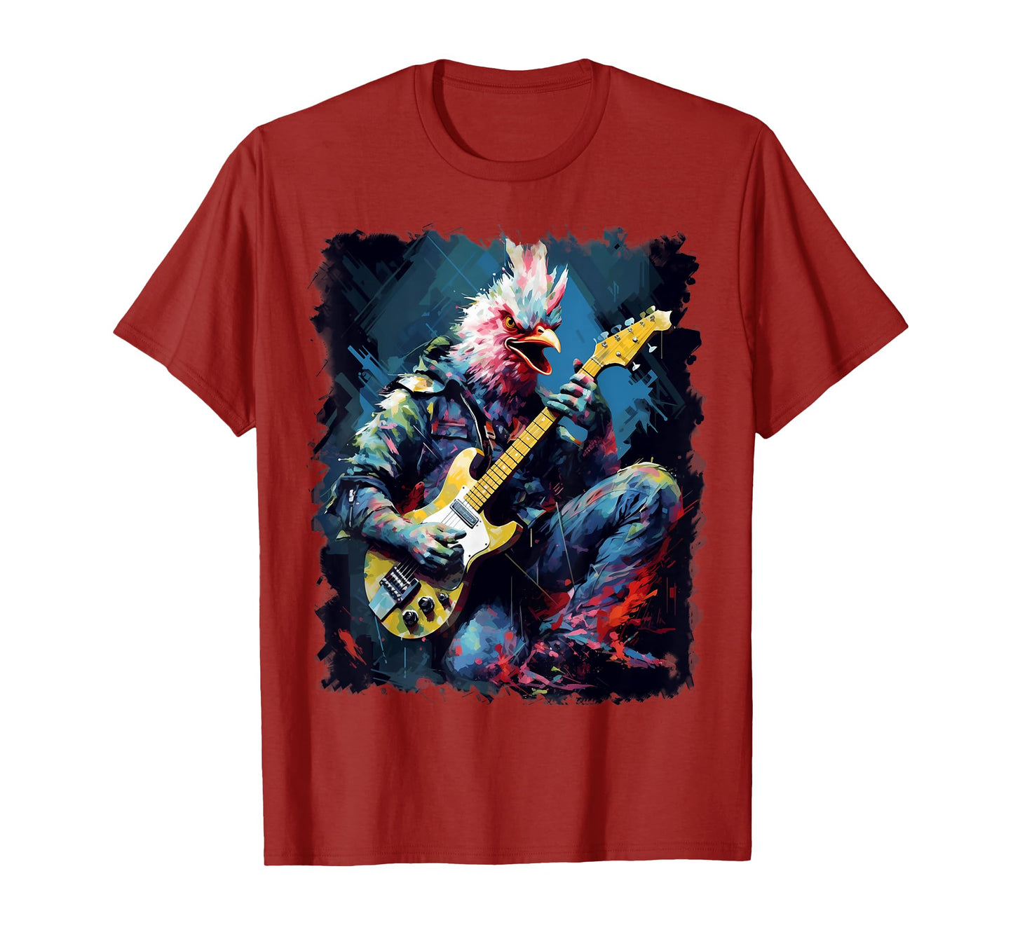 Rock Guitar Chicken Guitarist T-Shirt