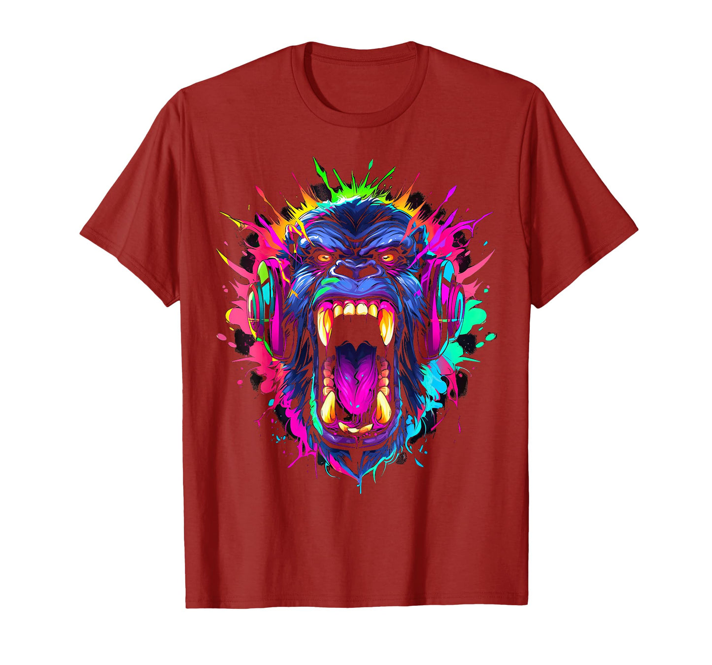 Gorilla shouting meme monkey gamer gorillas T-Shirt