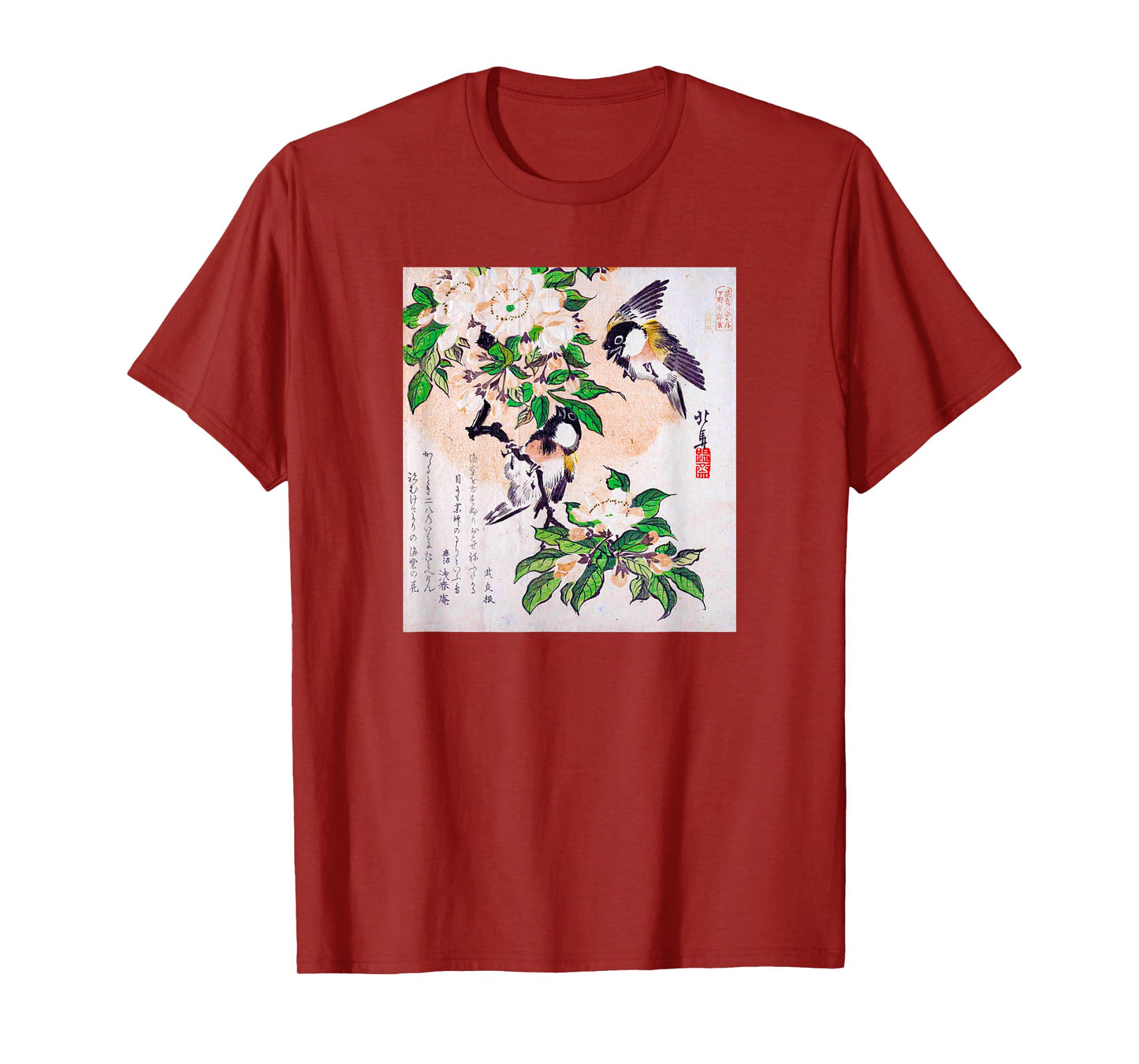Japanese Art Hiroshige Woodblock Art Classic Print Retro Tee