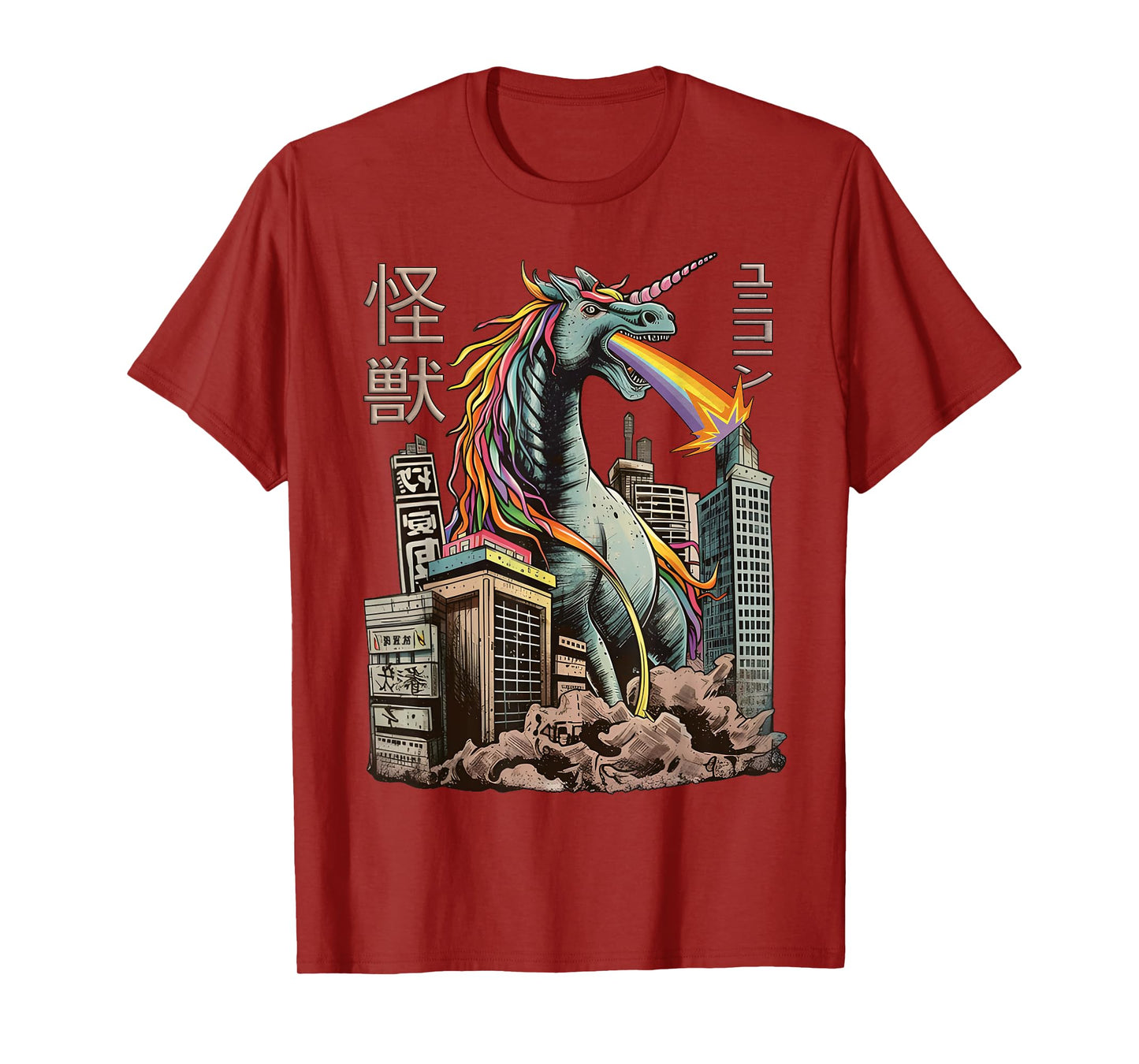 Kaiju Unicorn Japanese Monster Unicorn Anime Manga T-Shirt