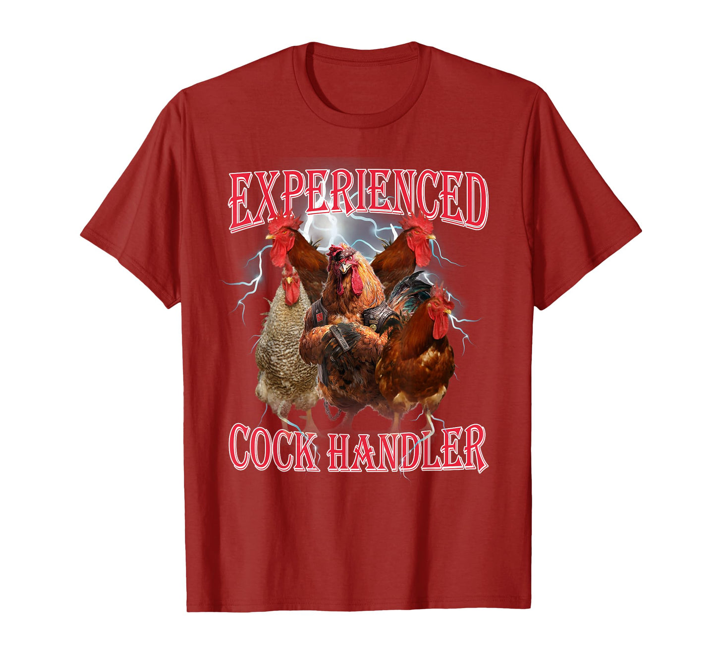 Funny Adult Humor Experienced Cock Handler Inappropriate T-Shirt
