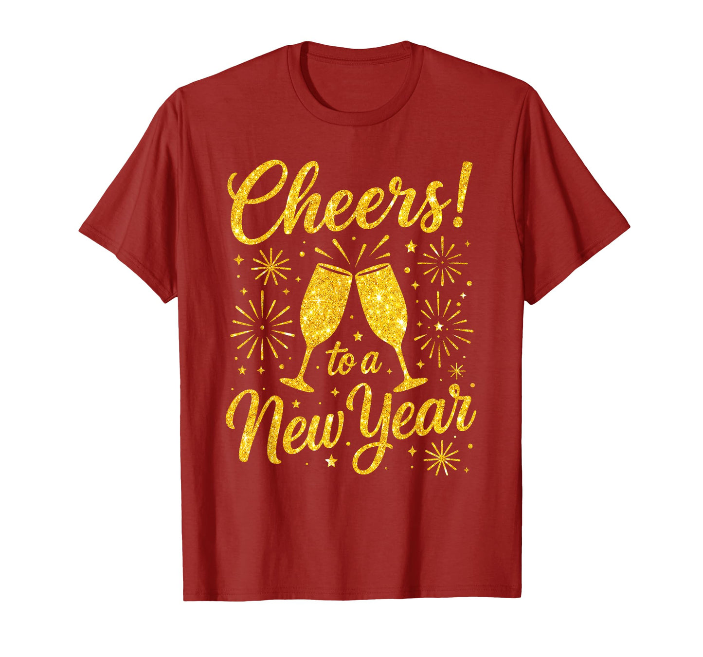 Happy New Year 2026 Cheers to A New Year Fireworks T-Shirt