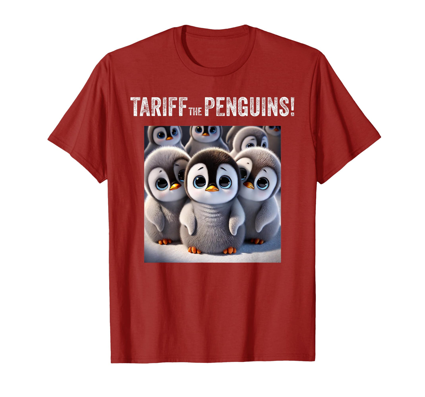 Tariff the Penguins. Trump Tariffs, Stock Market Crash funny T-Shirt