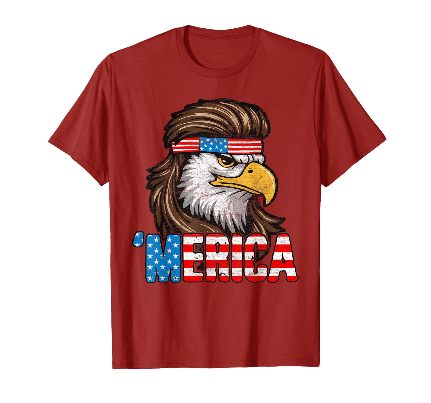 4th Of July Merica USA Flag Eagle Patriotic Men Women Kids T-Shirt
