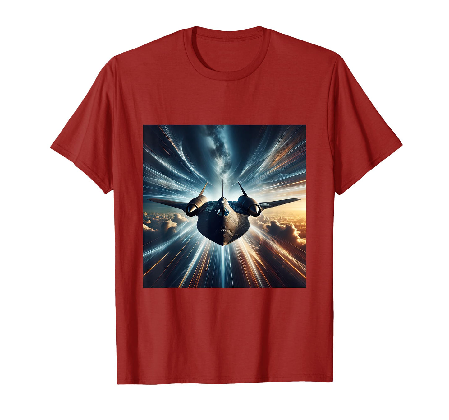 SR 71 Blackbird Fighter Jet Military Aircraft T-Shirt