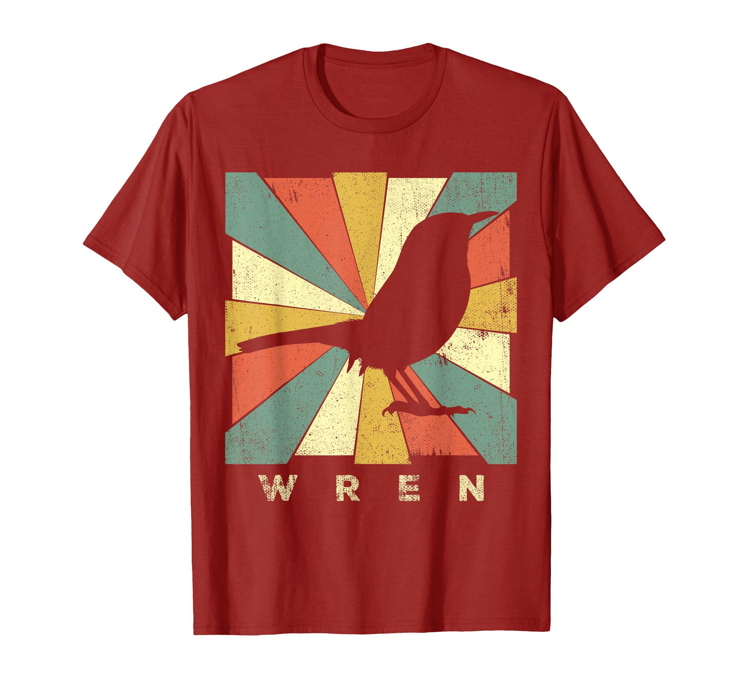 Vintage Wren Bird Lover Retro Style Animal T-Shirt