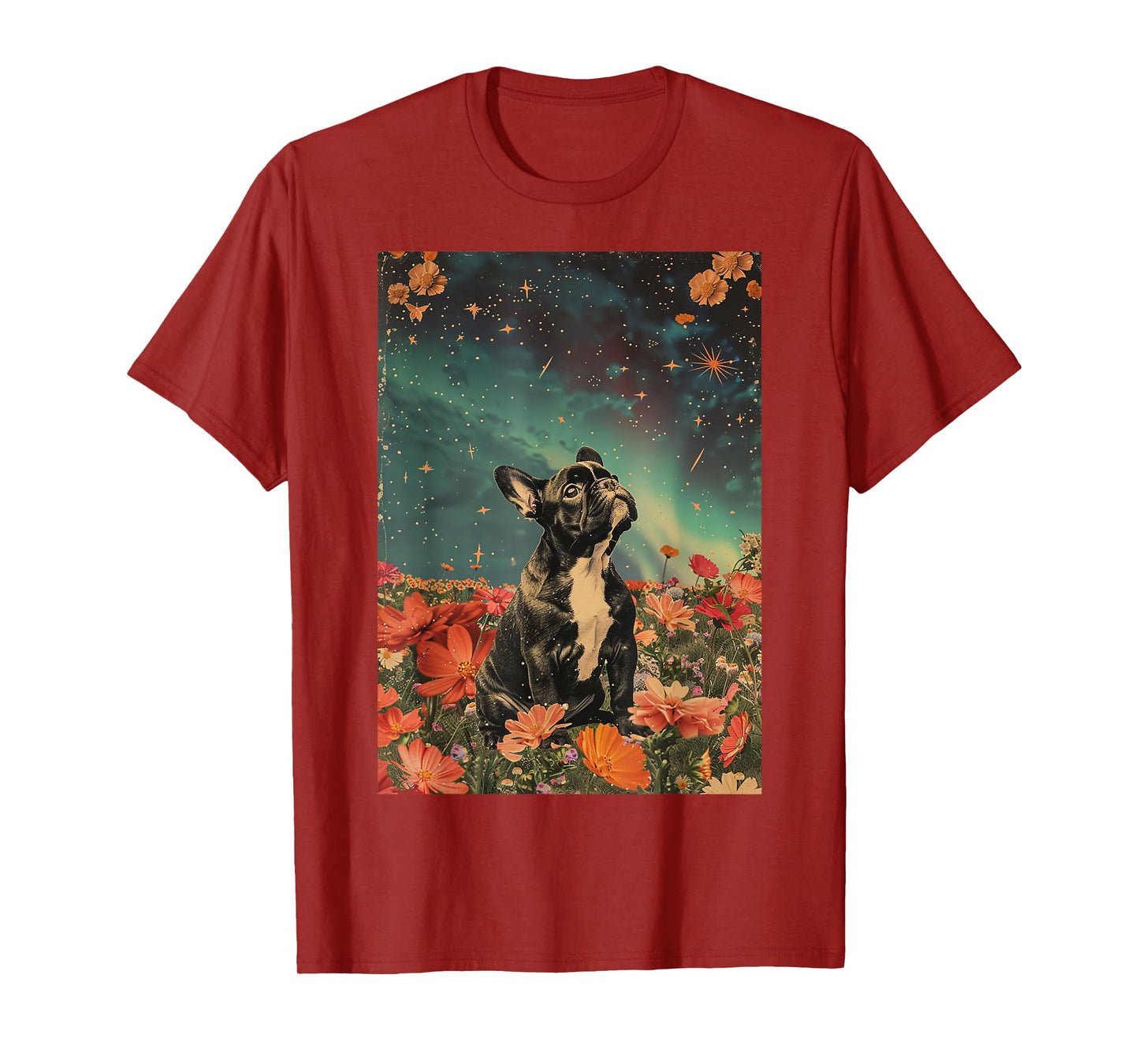 Vintage Cute French Bulldog Puppy Inspirational Men Women Girls Kids T-Shirt