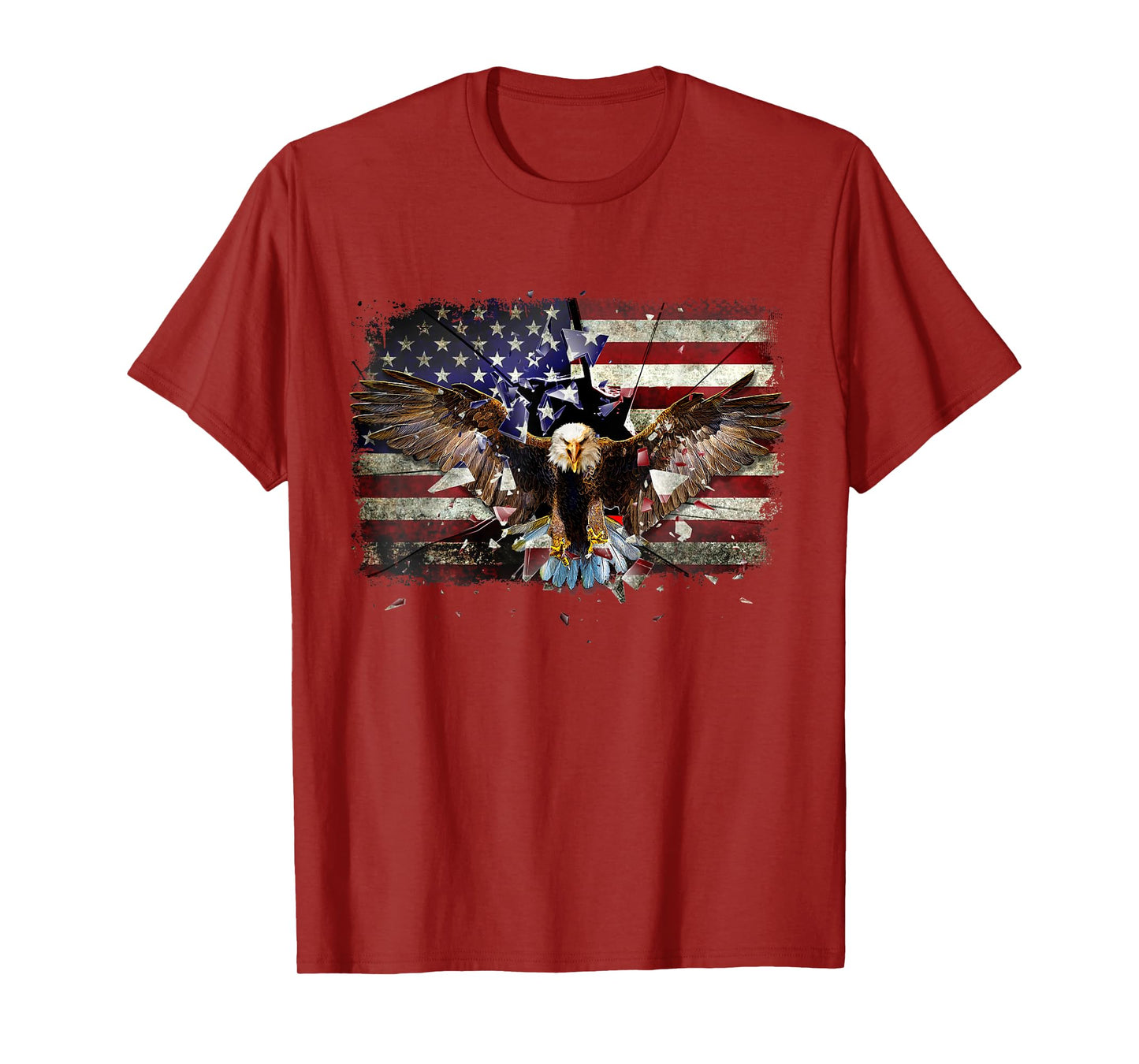 Eagle Patriotic USA American Flag 4th of July Men Women Kids T-Shirt