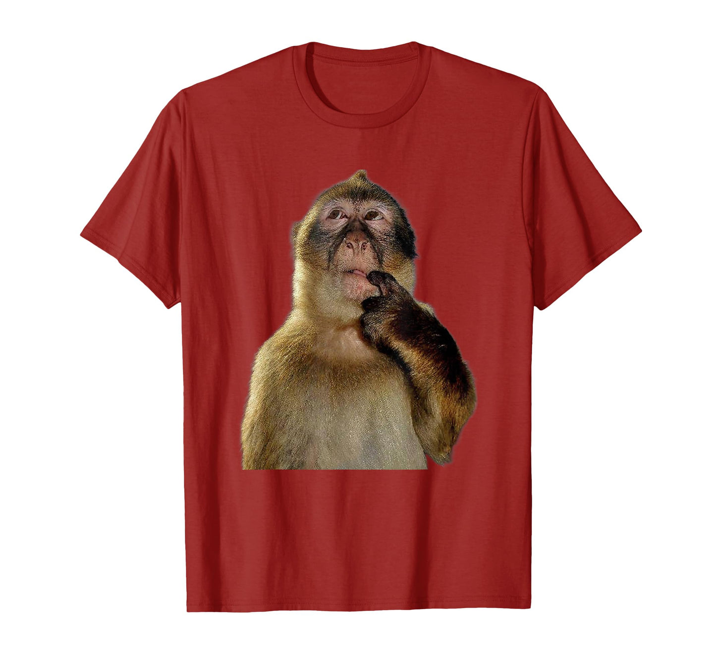 Thinking Monkey Meme T-Shirt
