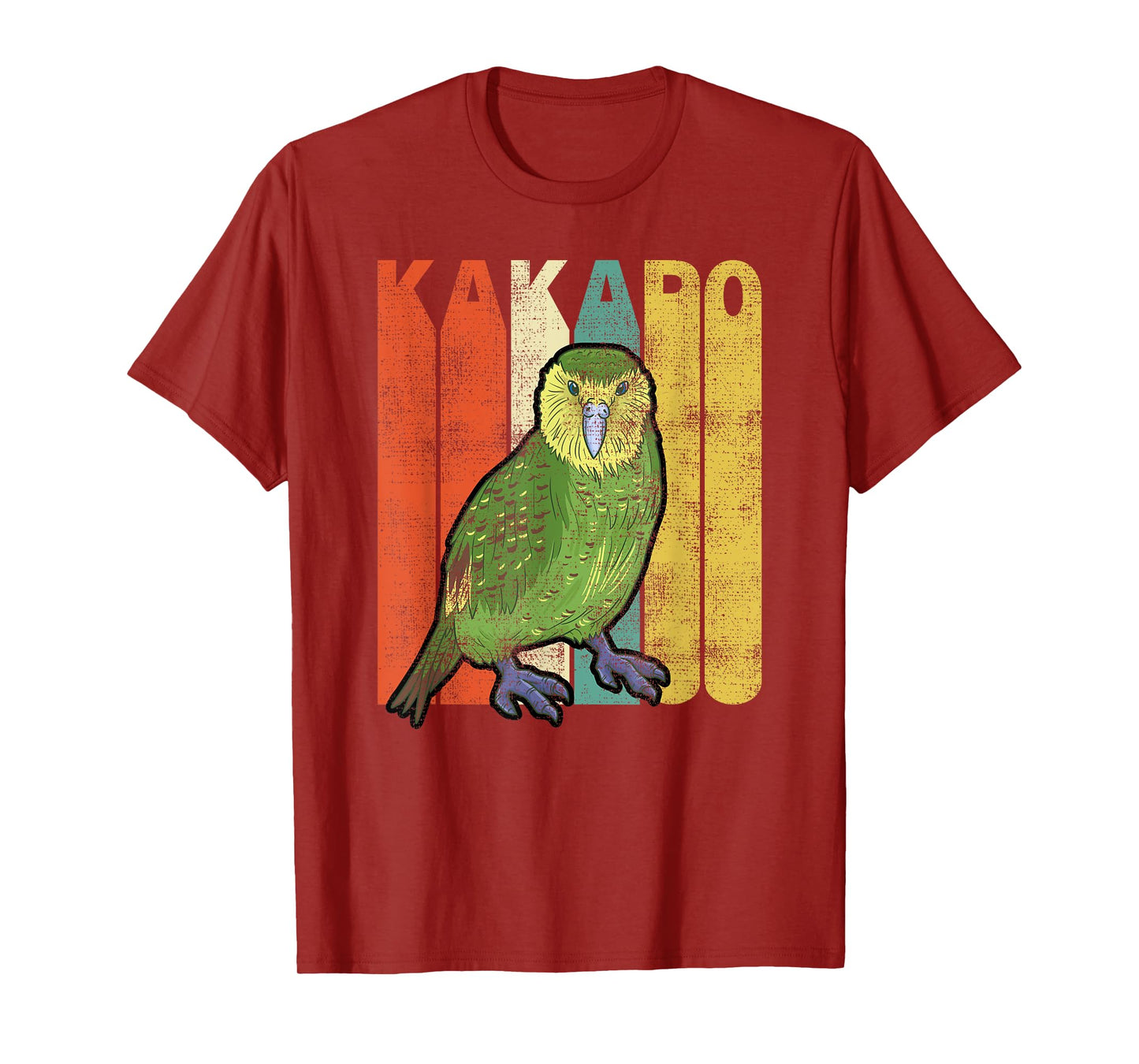 Vintage Kakapo Retro Parrot Bird T-Shirt