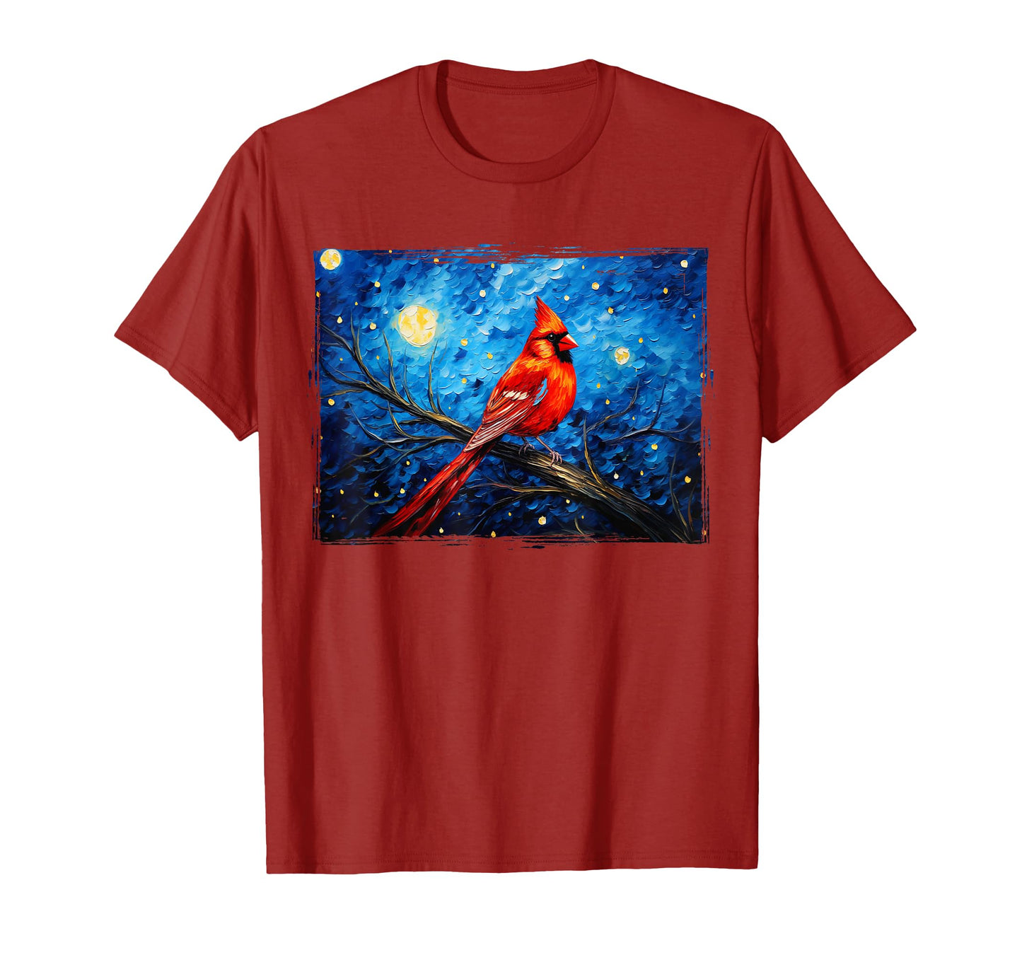 Red Cardinal Bird Flower North Carolina Virginia T-Shirt