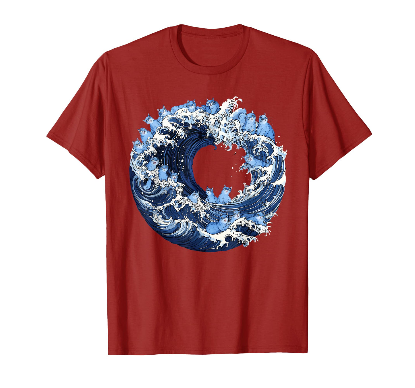 Cute Wave of Blue Cats for Kamala T-Shirt