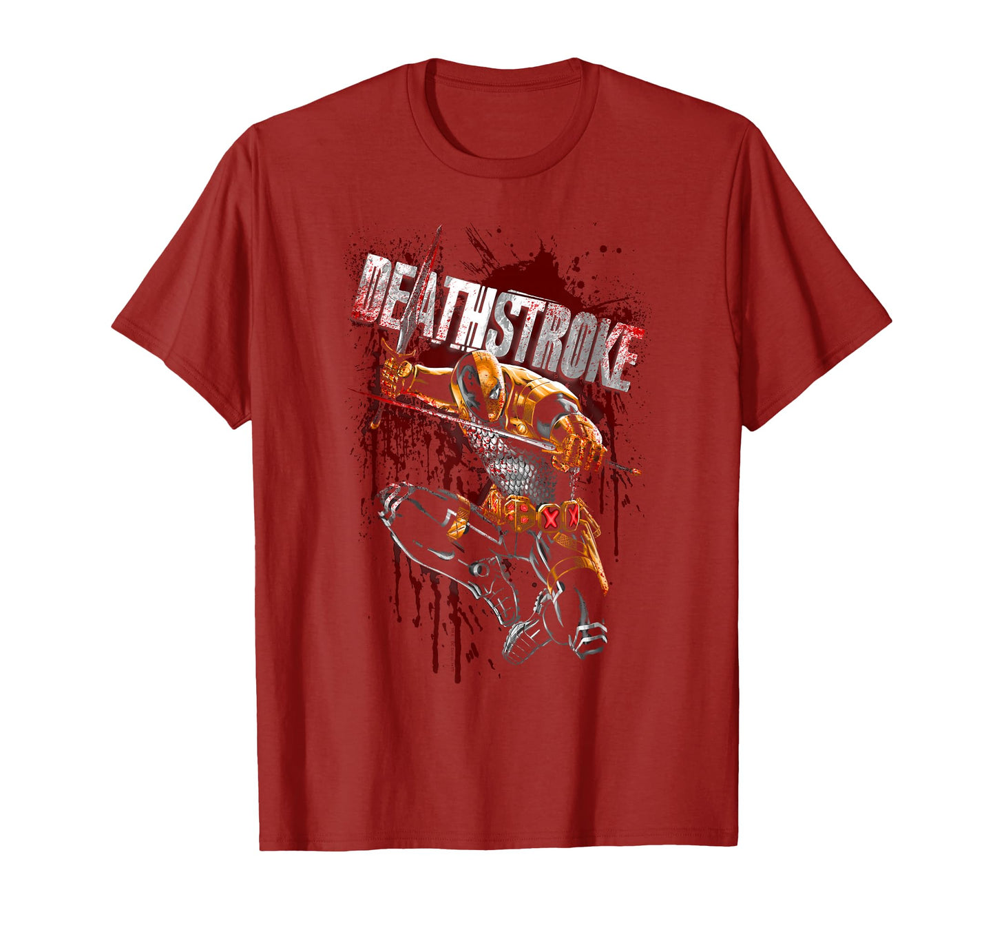 Batman Deathstroke Blood Splattered T-Shirt