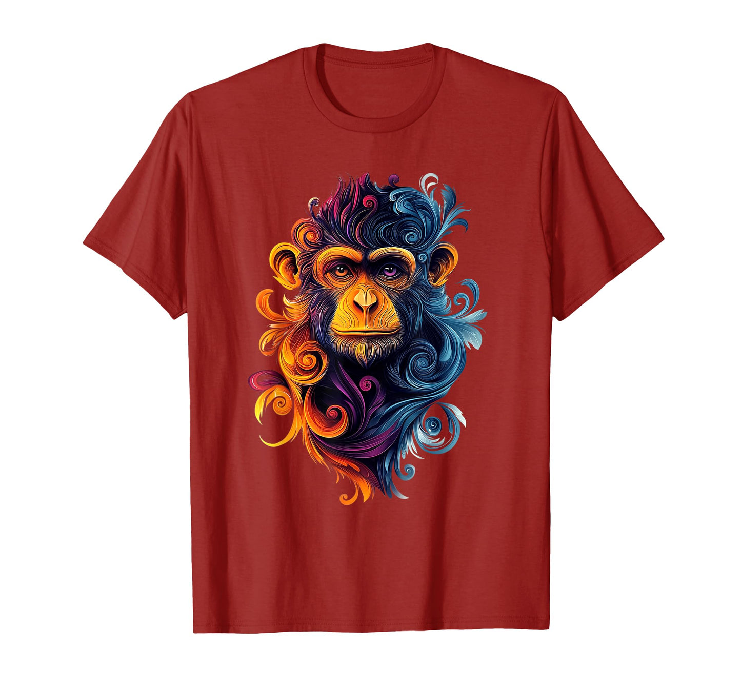Monkeys Wildlife Nature Colorful Monkey T-Shirt