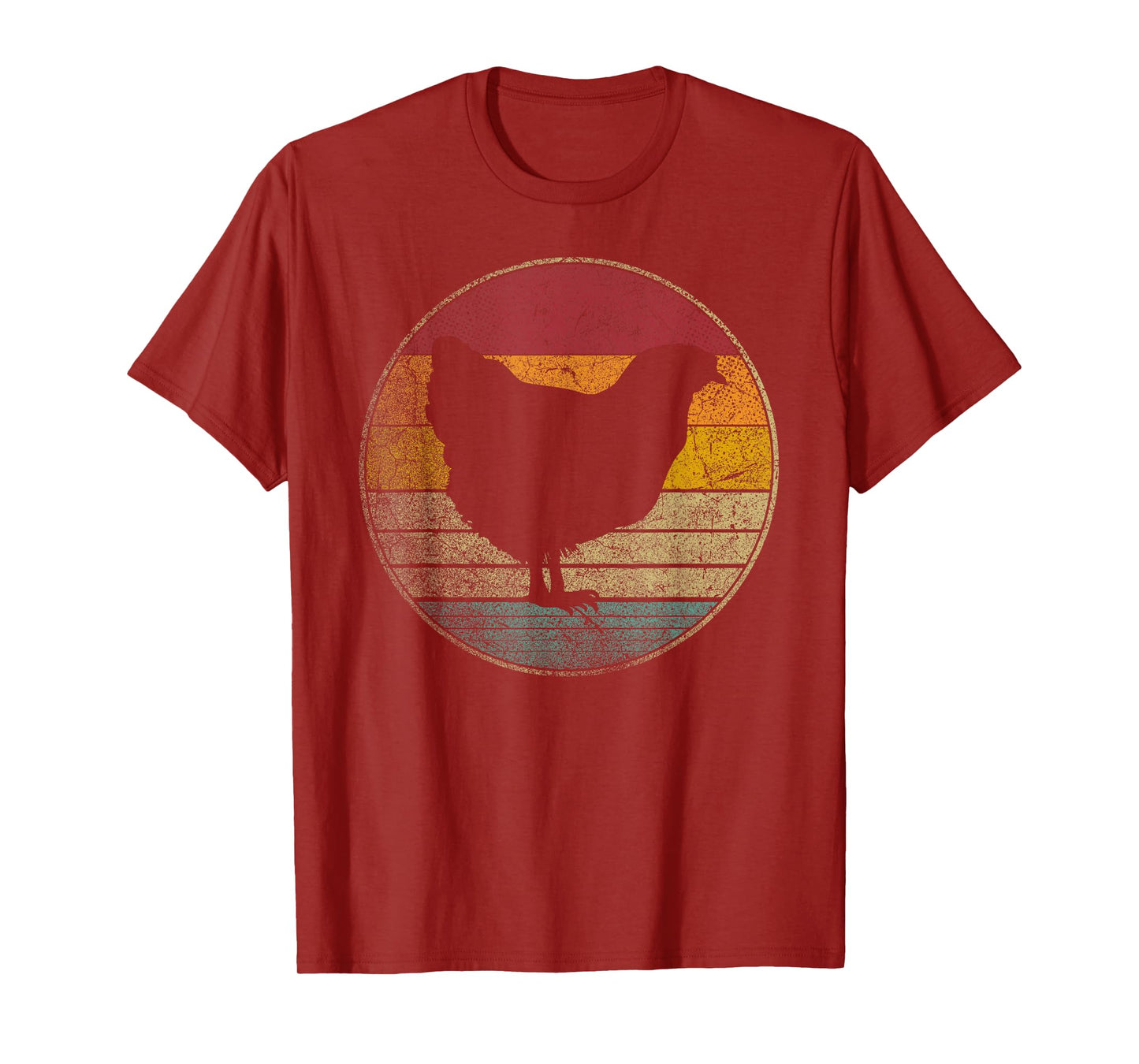 Chicken Hen Bird Farm Vintage Distressed Retro 70s 80s Gift T-Shirt