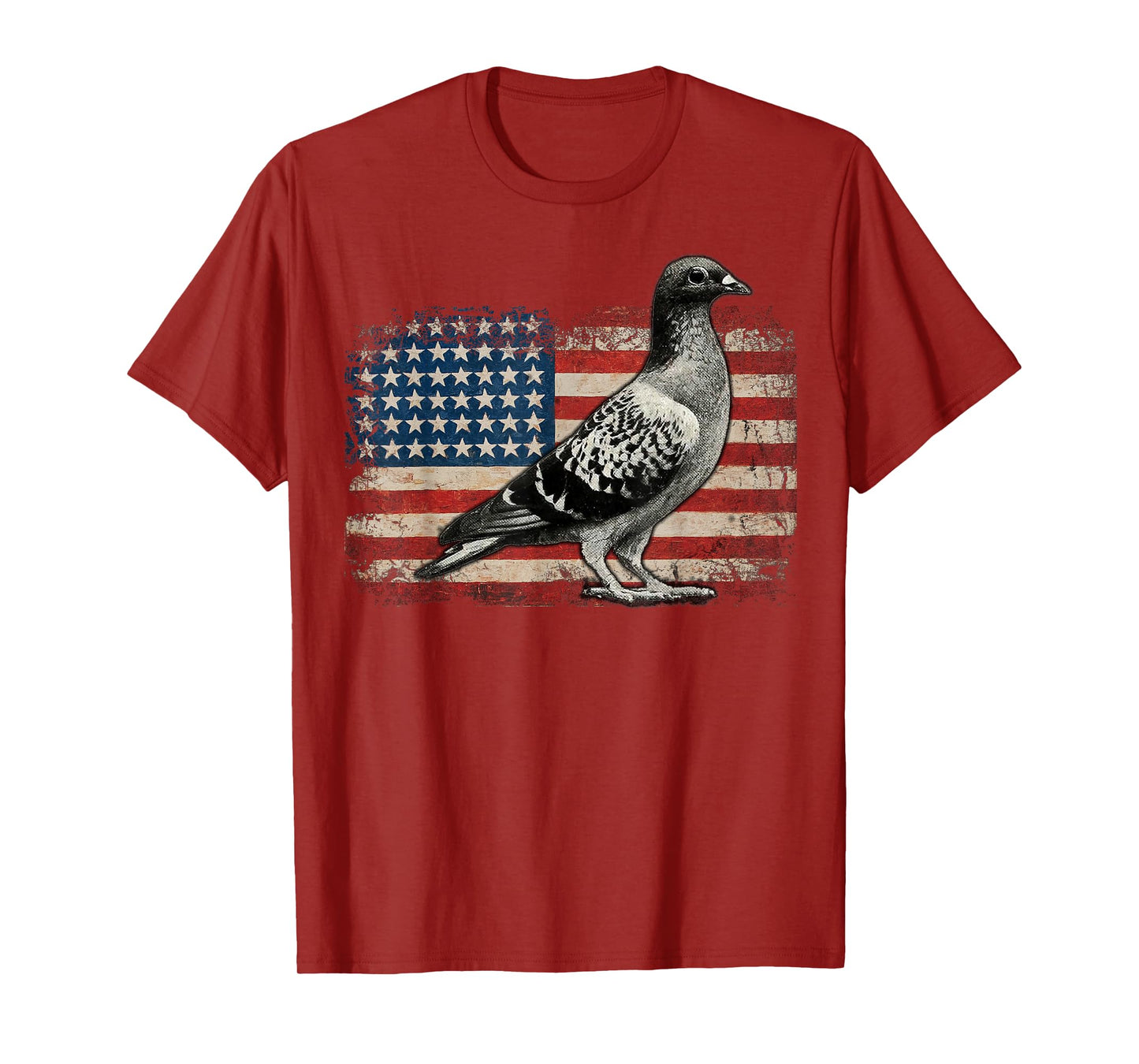 Pigeon Bird 4th of July USA Patriotic pigeon USA flag T-Shirt