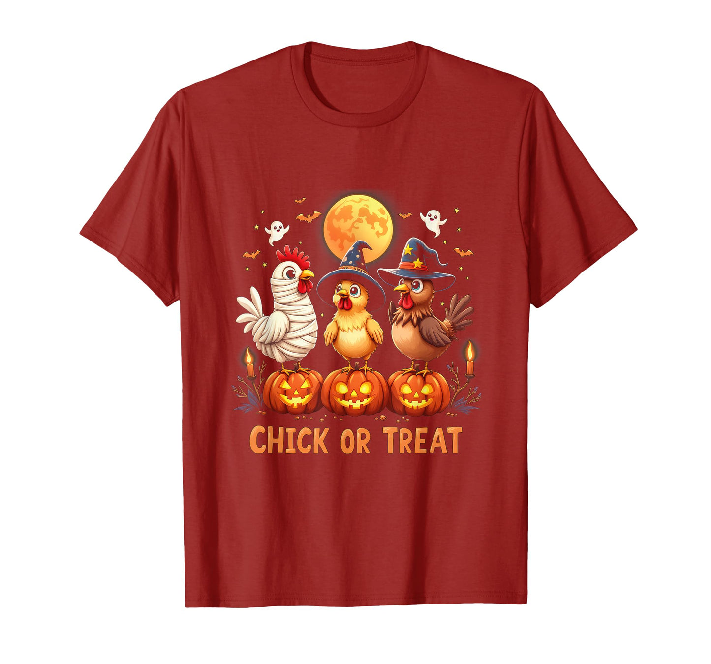 Halloween Chicken Chick Or Treat Funny Halloween Costume T-Shirt