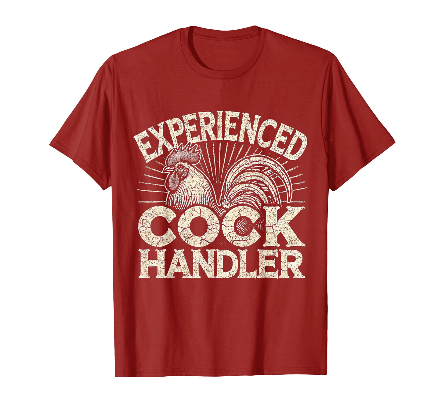 Experienced Funny Vintage Graphic Cock Handler T-Shirt