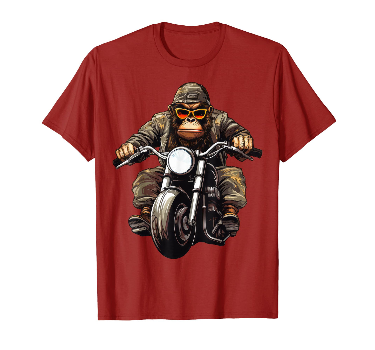 Monkey Motorcycle / Motorcyclist Monkey T-Shirt