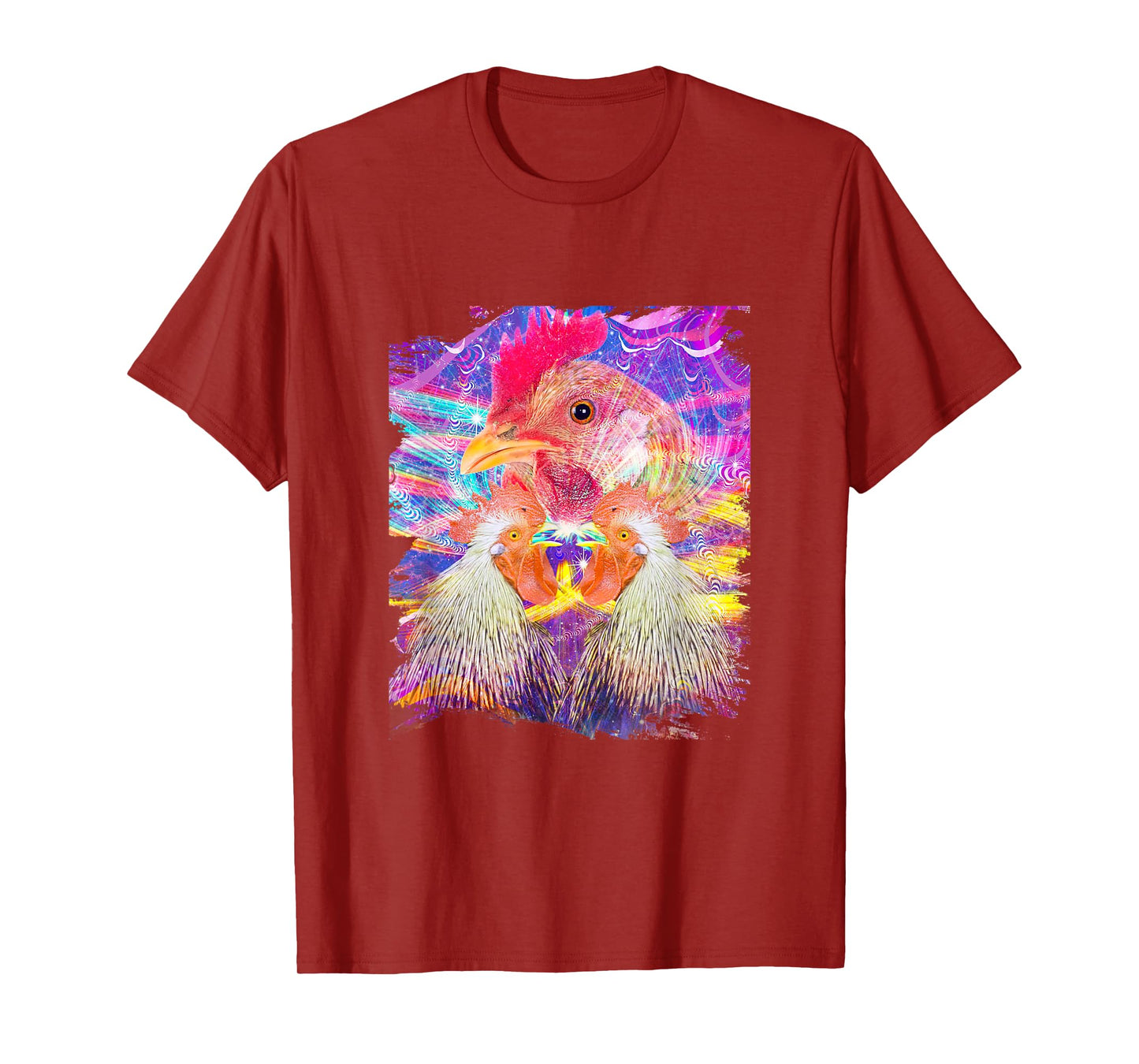 EDM Trippy Chicken Rave T-Shirt