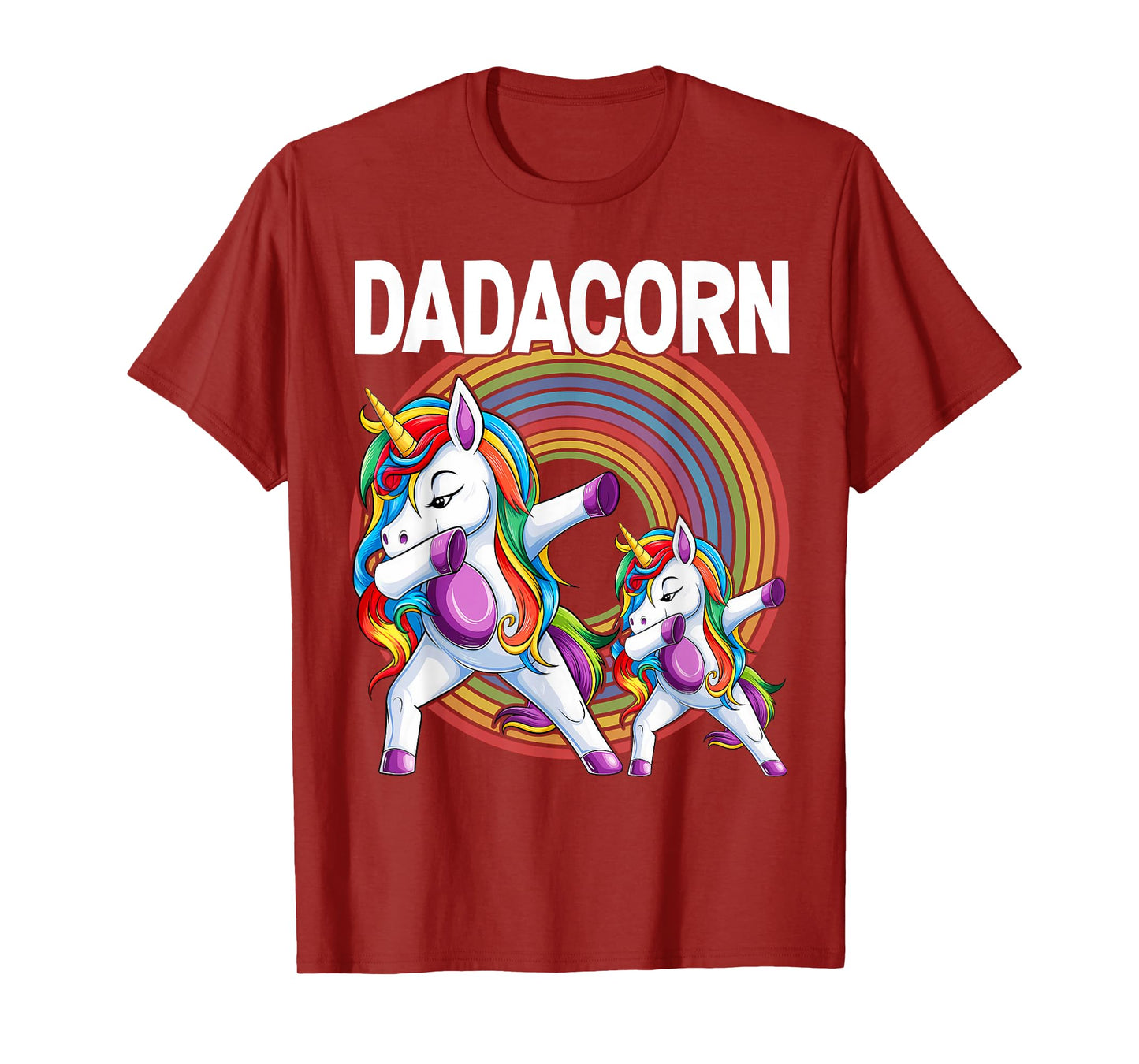 Dadacorn Unicorn Dad and Baby - Best Father T-Shirt