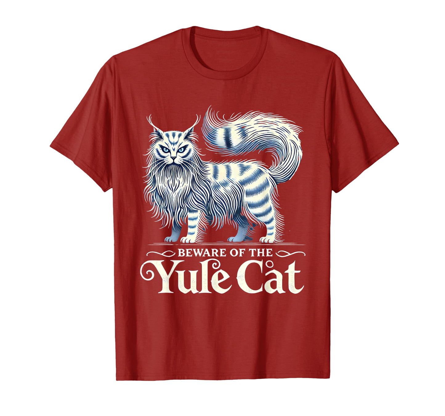 Beware of the Yule Cat Jolakotturinn Icelanic Folklore T-Shirt
