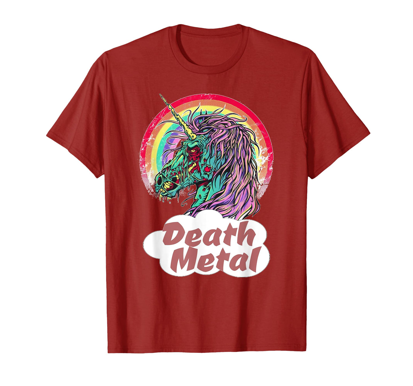 Zombie Unicorn Death Metal Rocker T-Shirt