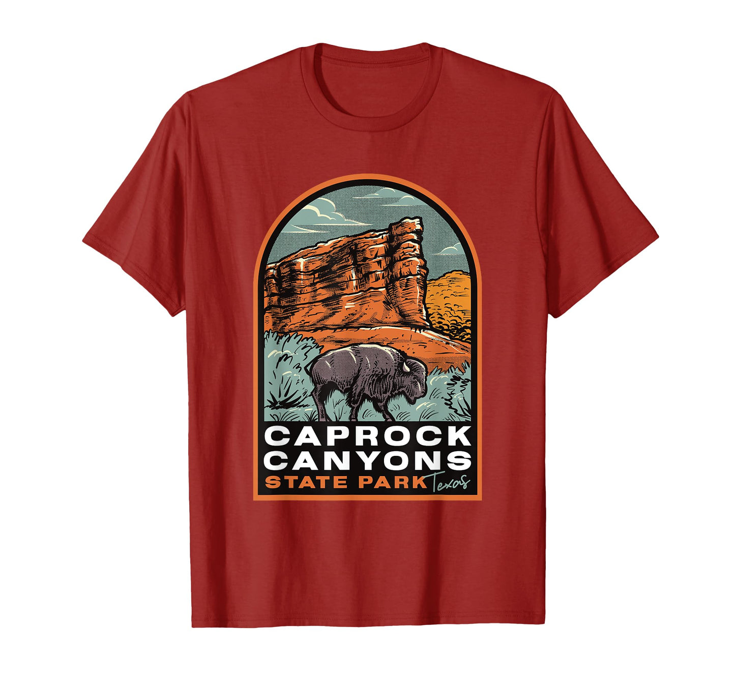 Caprock Canyons State Park Texas Vintage T-Shirt